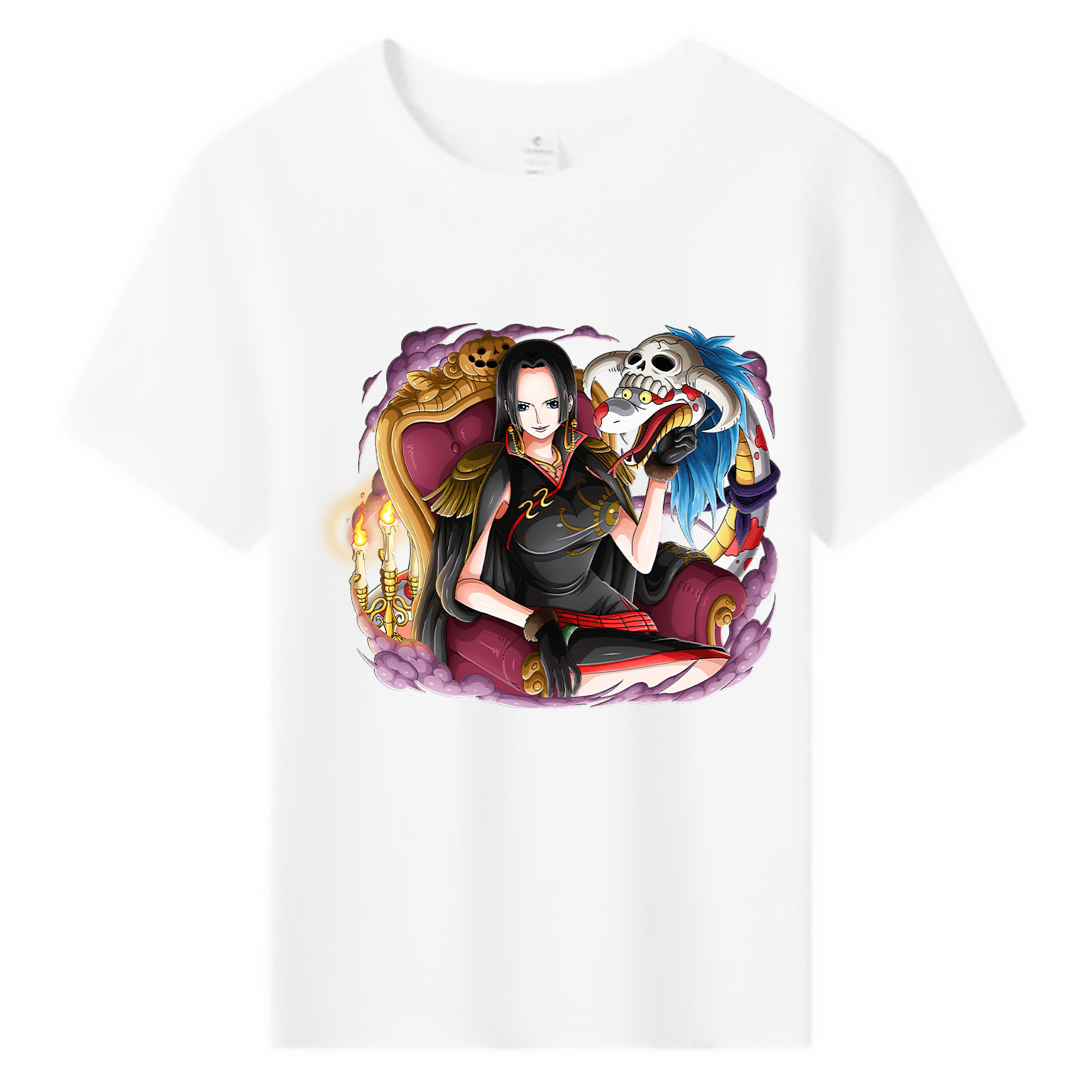 ワンピース ボア・ハンコック ONE PIECE Boa·Hancock 綿100％キッズTシャツ（フロントプリント）