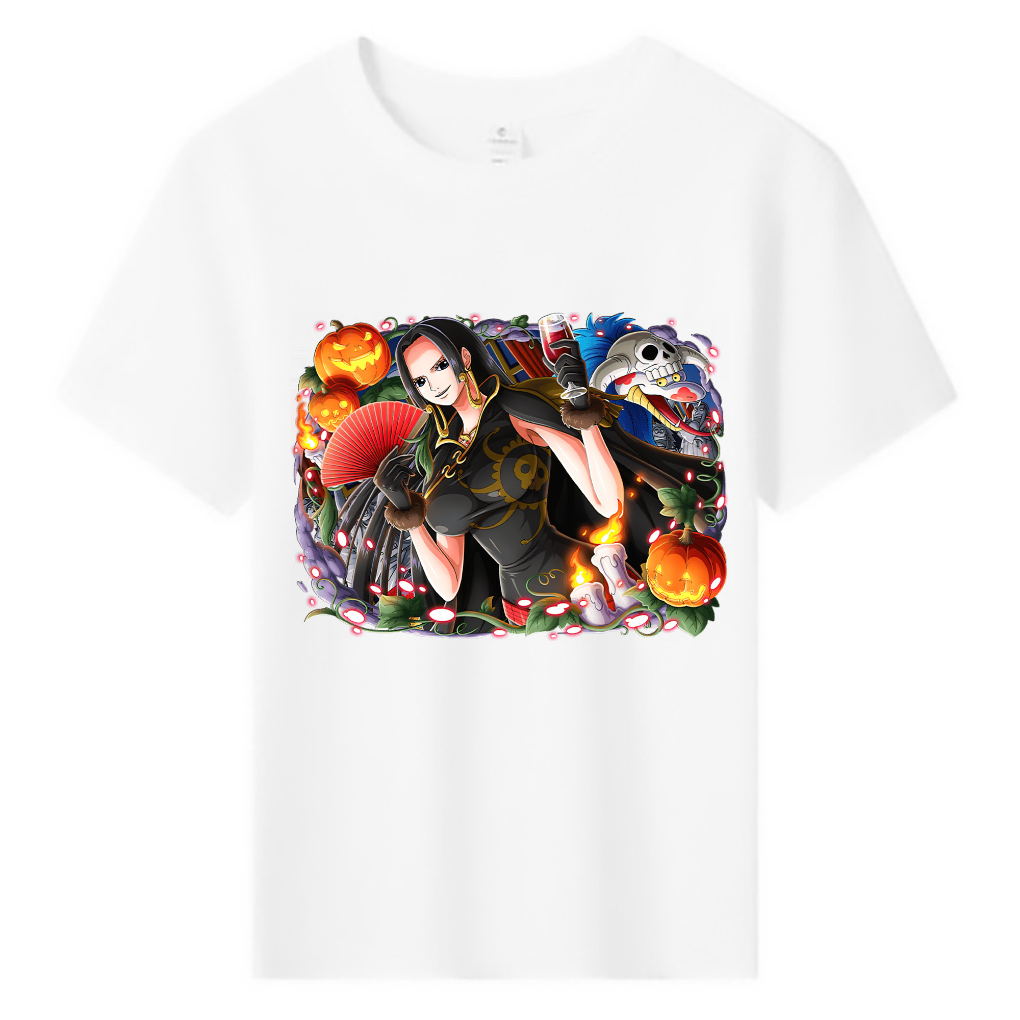 ワンピース ボア・ハンコック ONE PIECE Boa·Hancock 綿100％キッズTシャツ（フロントプリント）