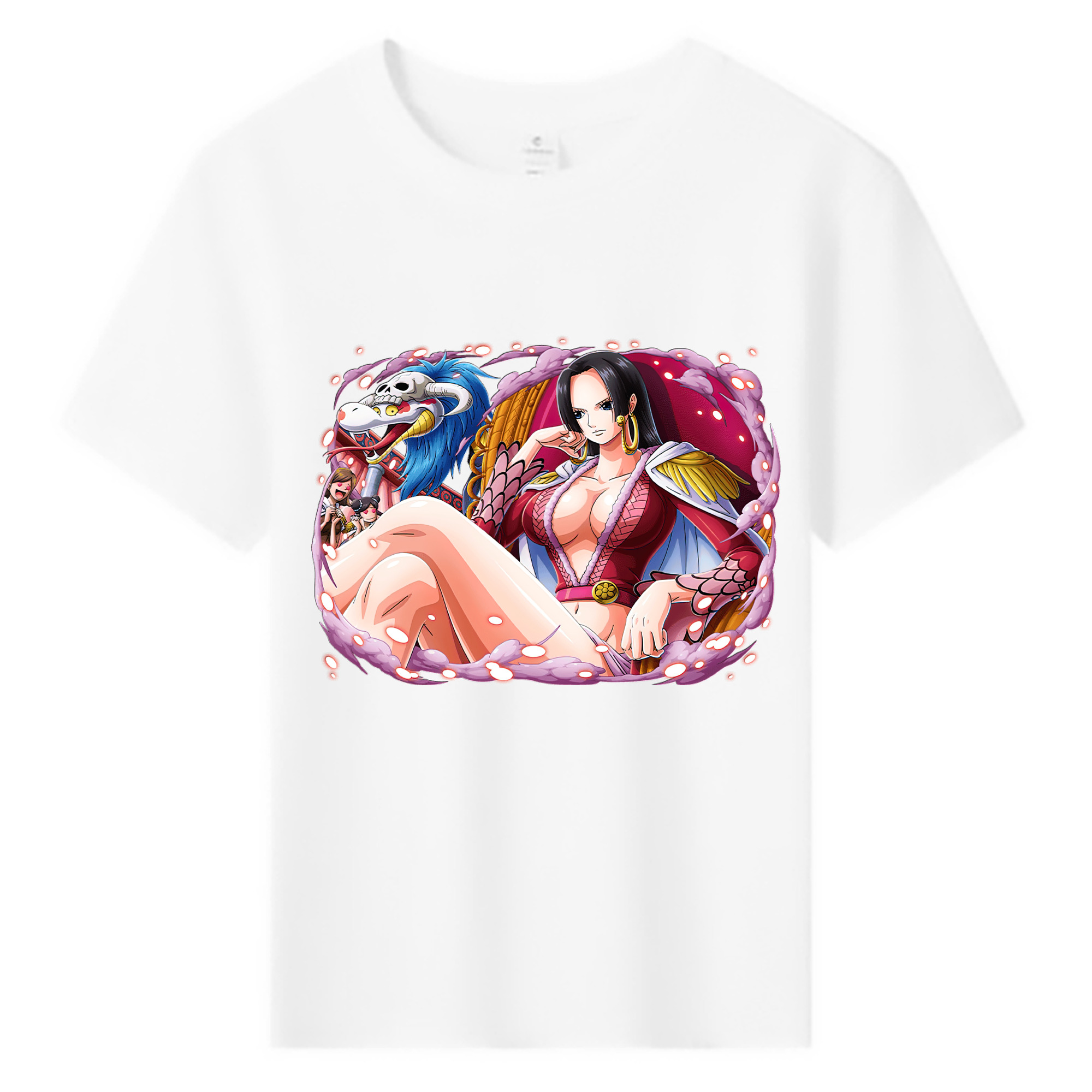 ワンピース ボア・ハンコック ONE PIECE Boa·Hancock 綿100％キッズTシャツ（フロントプリント）