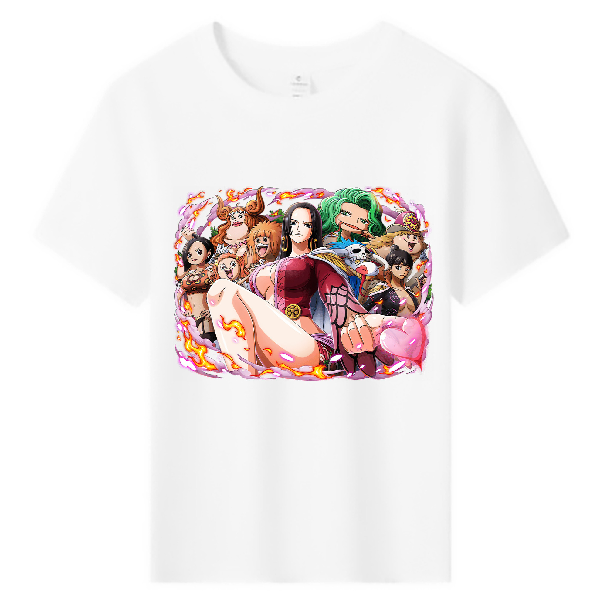 ワンピース ボア・ハンコック ONE PIECE Boa·Hancock 綿100％キッズTシャツ（フロントプリント）