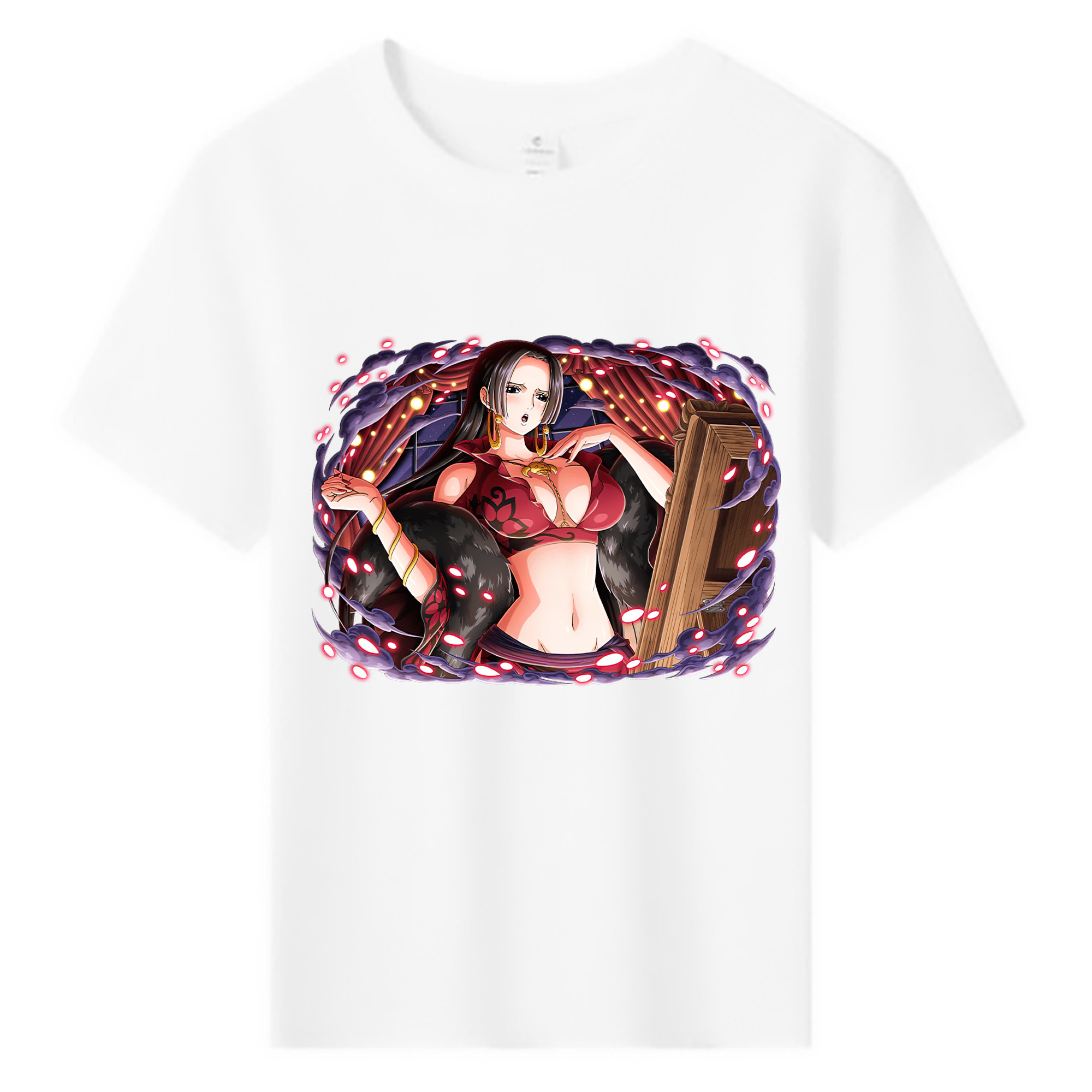 ワンピース ボア・ハンコック ONE PIECE Boa·Hancock 綿100％キッズTシャツ（フロントプリント）