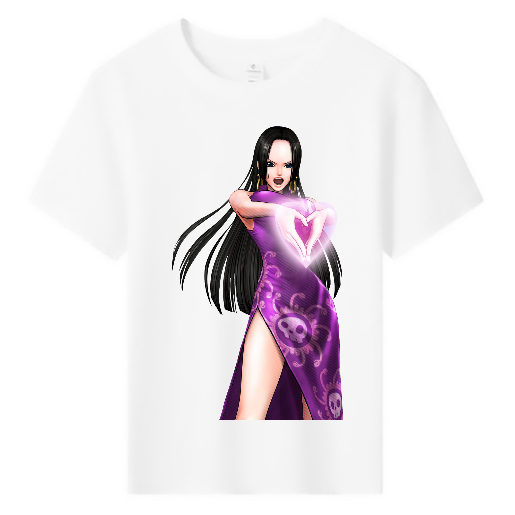 ワンピース ボア・ハンコック ONE PIECE Boa·Hancock 綿100％キッズTシャツ（フロントプリント）