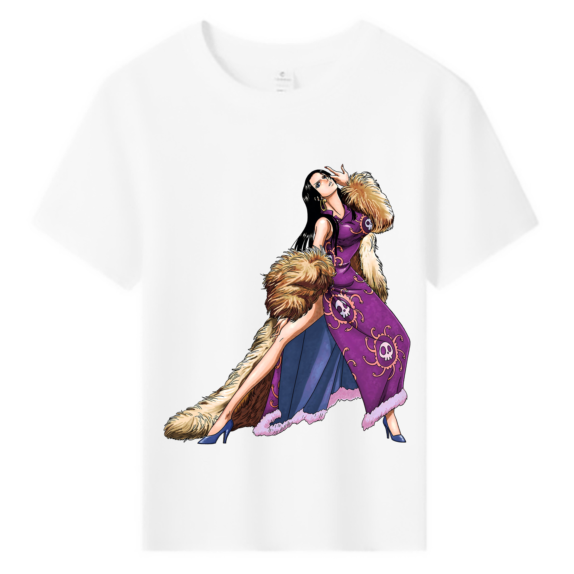 ワンピース ボア・ハンコック ONE PIECE Boa·Hancock 綿100％キッズTシャツ（フロントプリント）