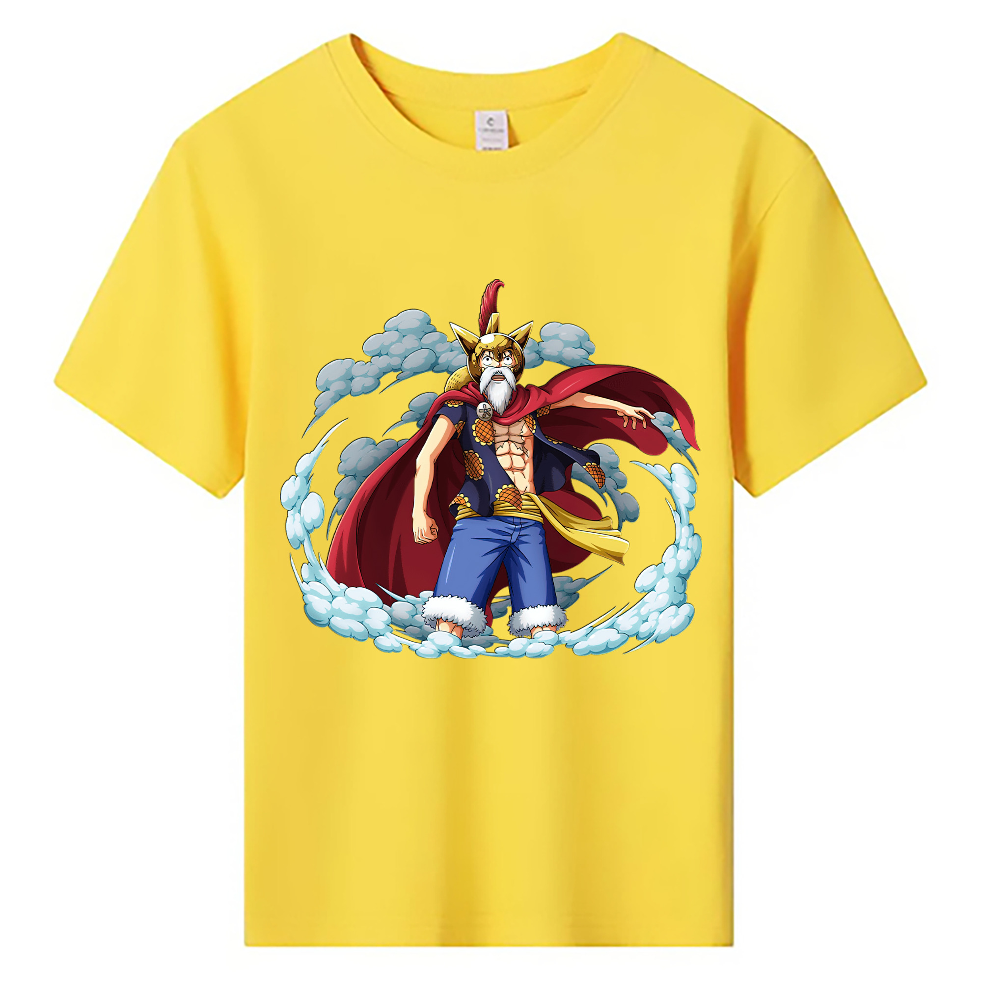 ワンピース モンキー・D・ルフィ ONE PIECE Monkey D. Luffy 綿100％キッズTシャツ（フロントプリント）