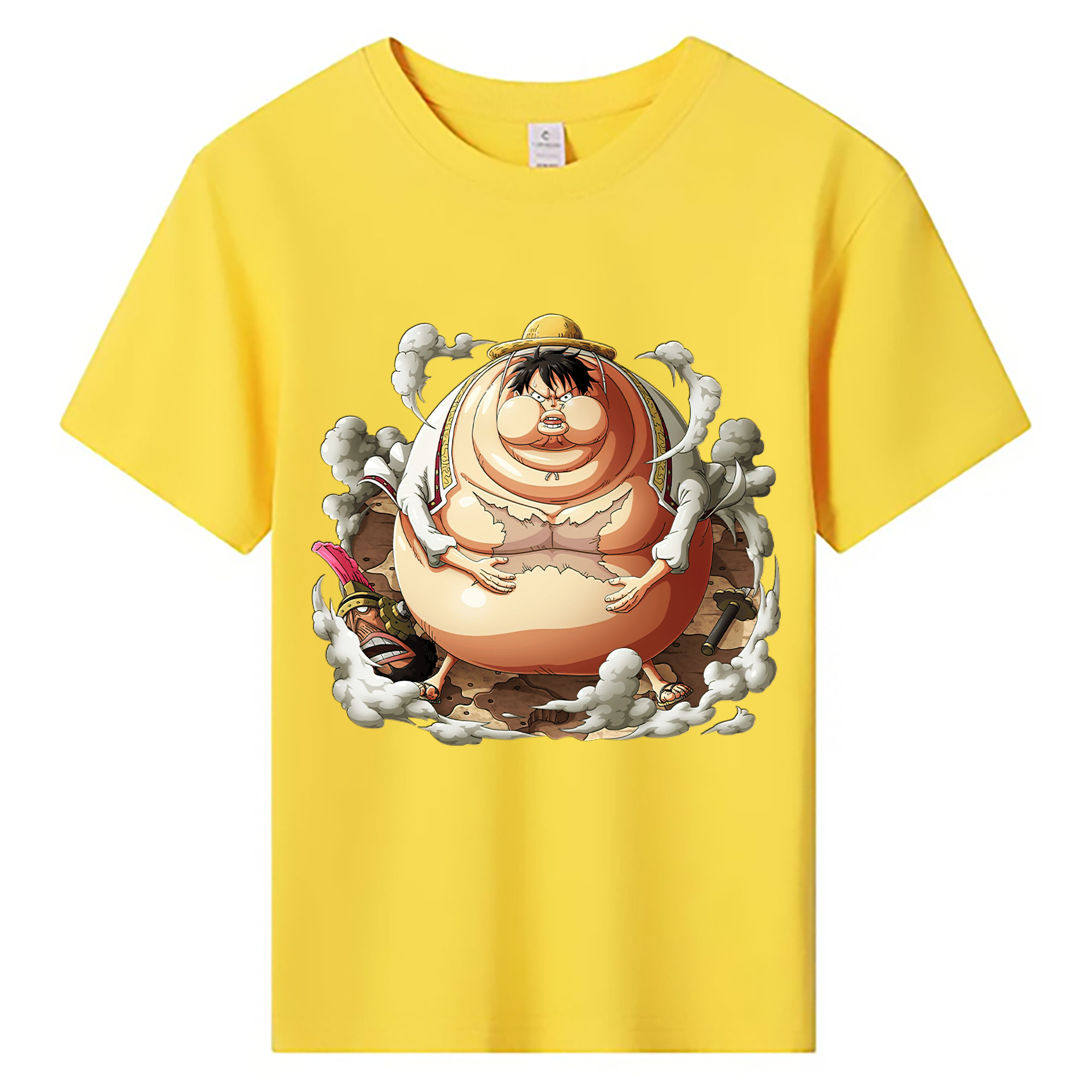 ワンピース モンキー・D・ルフィ ONE PIECE Monkey D. Luffy 綿100％キッズTシャツ（フロントプリント）