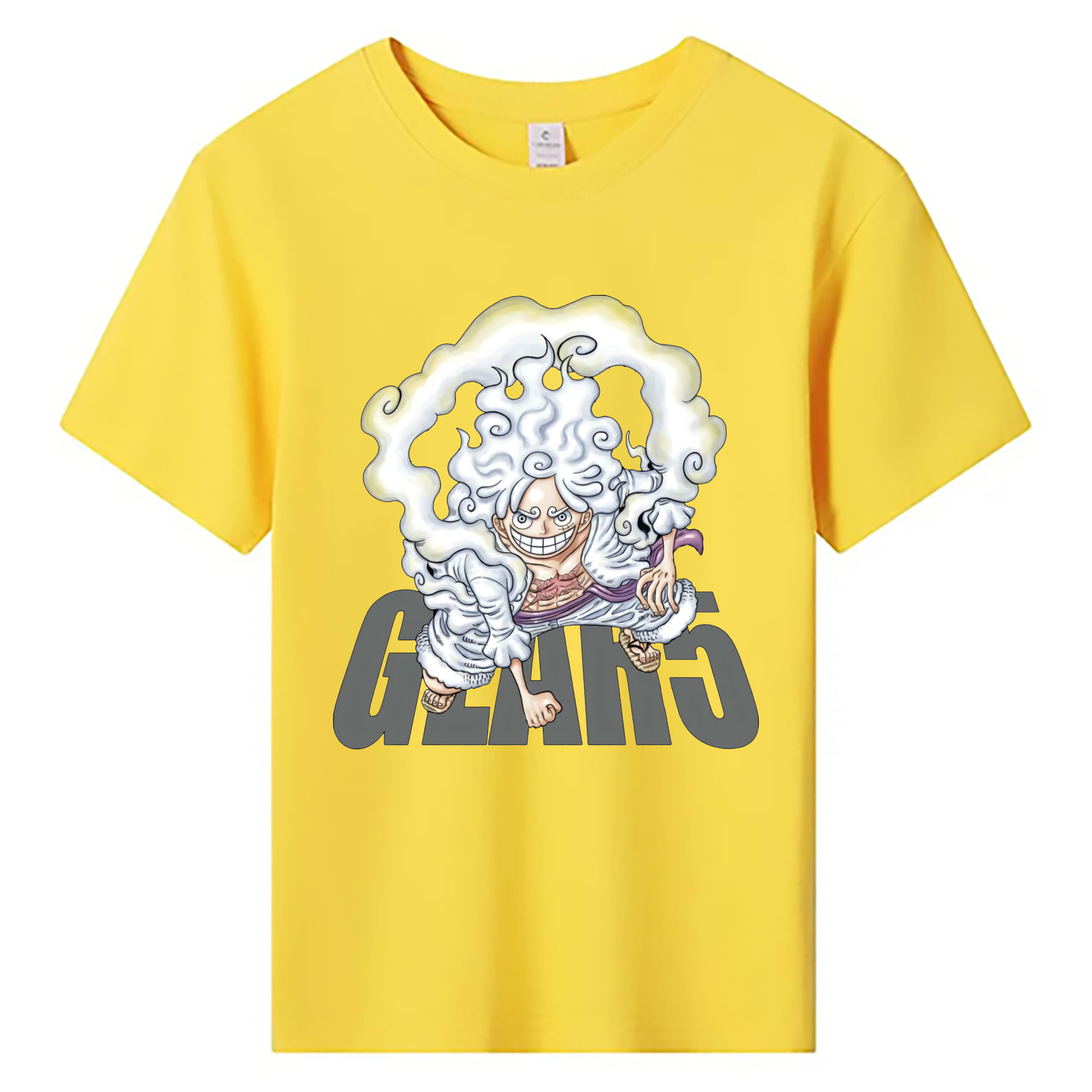 ワンピース モンキー・D・ルフィ ONE PIECE Monkey D. Luffy 綿100％キッズTシャツ（フロントプリント）