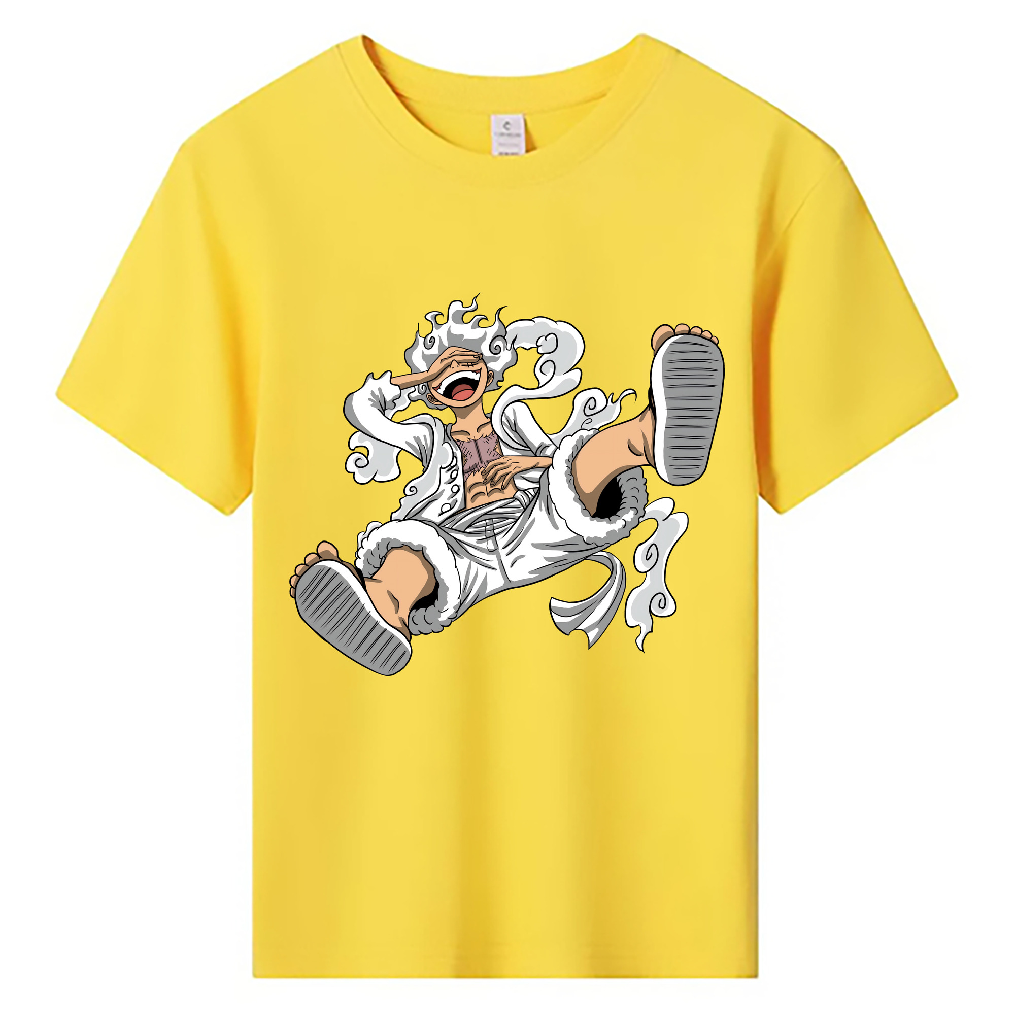 ワンピース モンキー・D・ルフィ ONE PIECE Monkey D. Luffy 綿100％キッズTシャツ（フロントプリント）