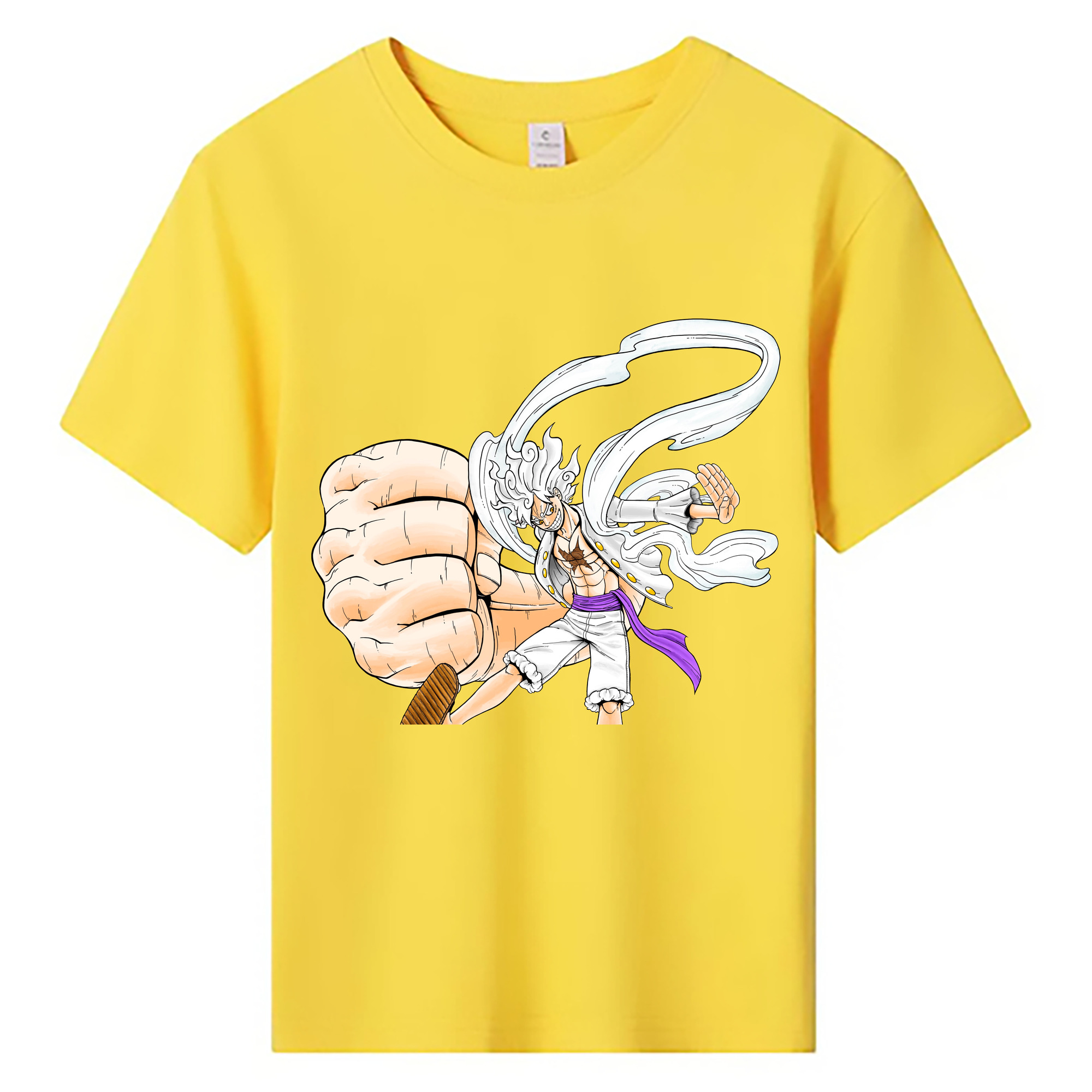 ワンピース モンキー・D・ルフィ ONE PIECE Monkey D. Luffy 綿100％キッズTシャツ（フロントプリント）