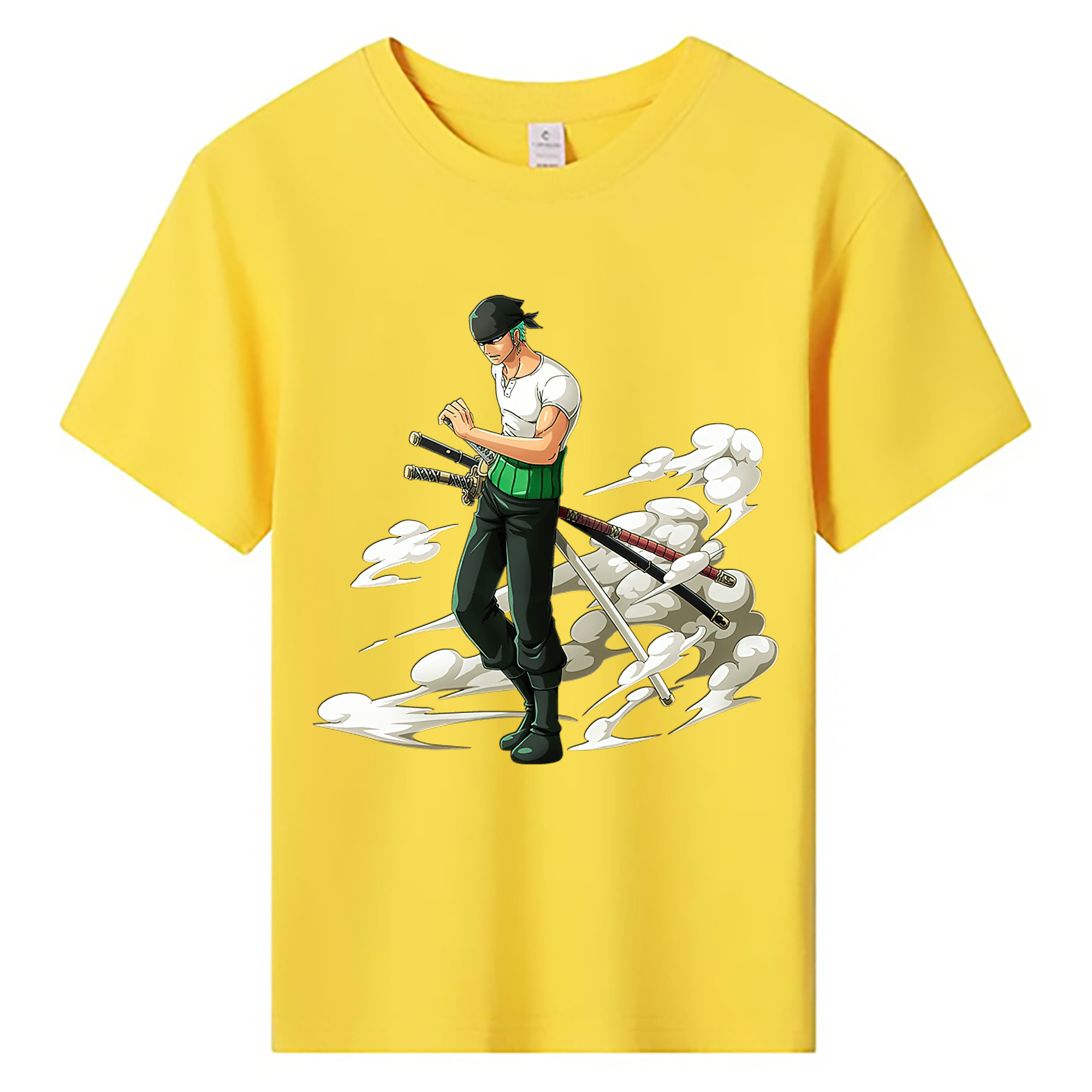 ワンピース ロロノア・ゾロ ONE PIECE Roronoa Zoro 綿100％キッズTシャツ（フロントプリント）