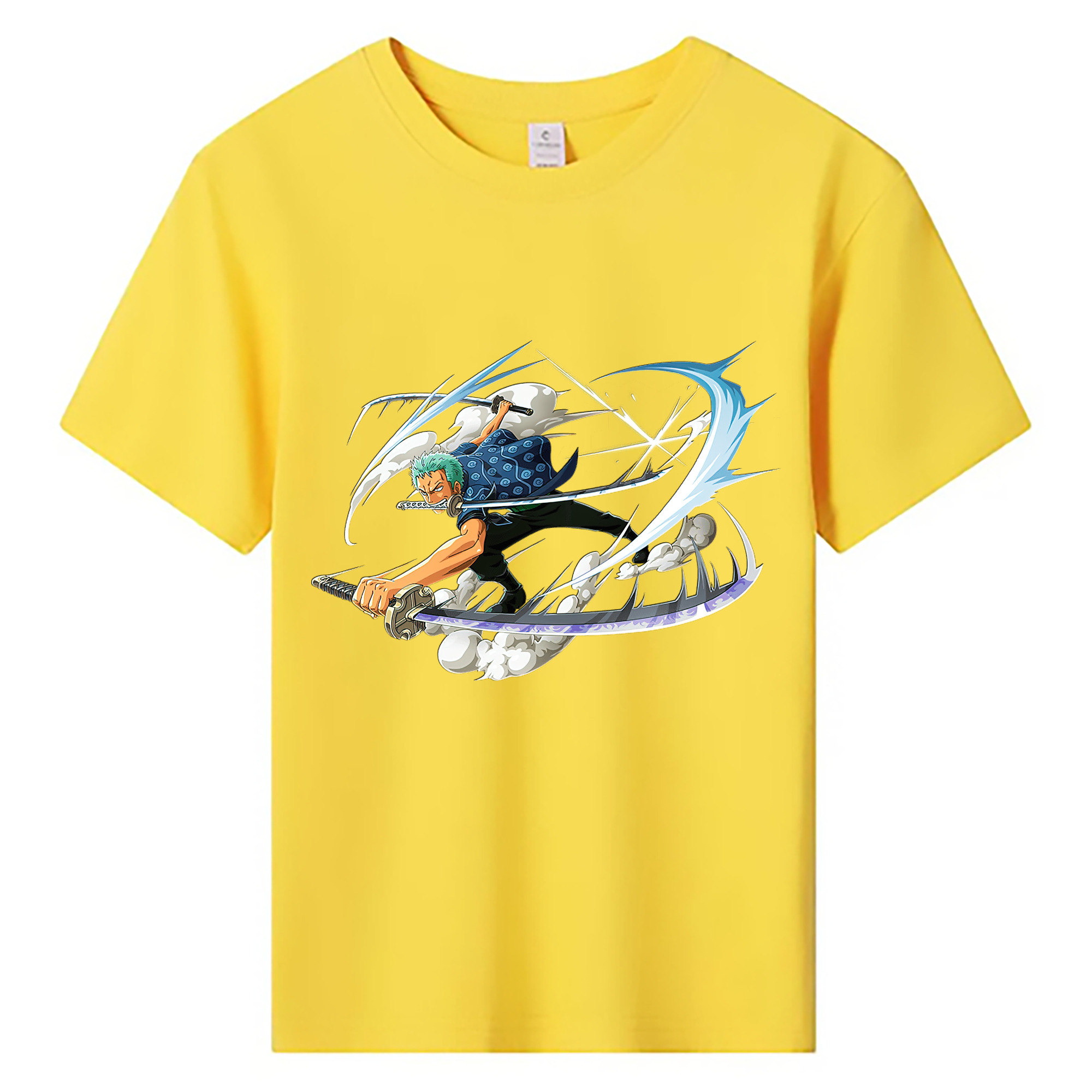 ワンピース ロロノア・ゾロ ONE PIECE Roronoa Zoro 綿100％キッズTシャツ（フロントプリント）
