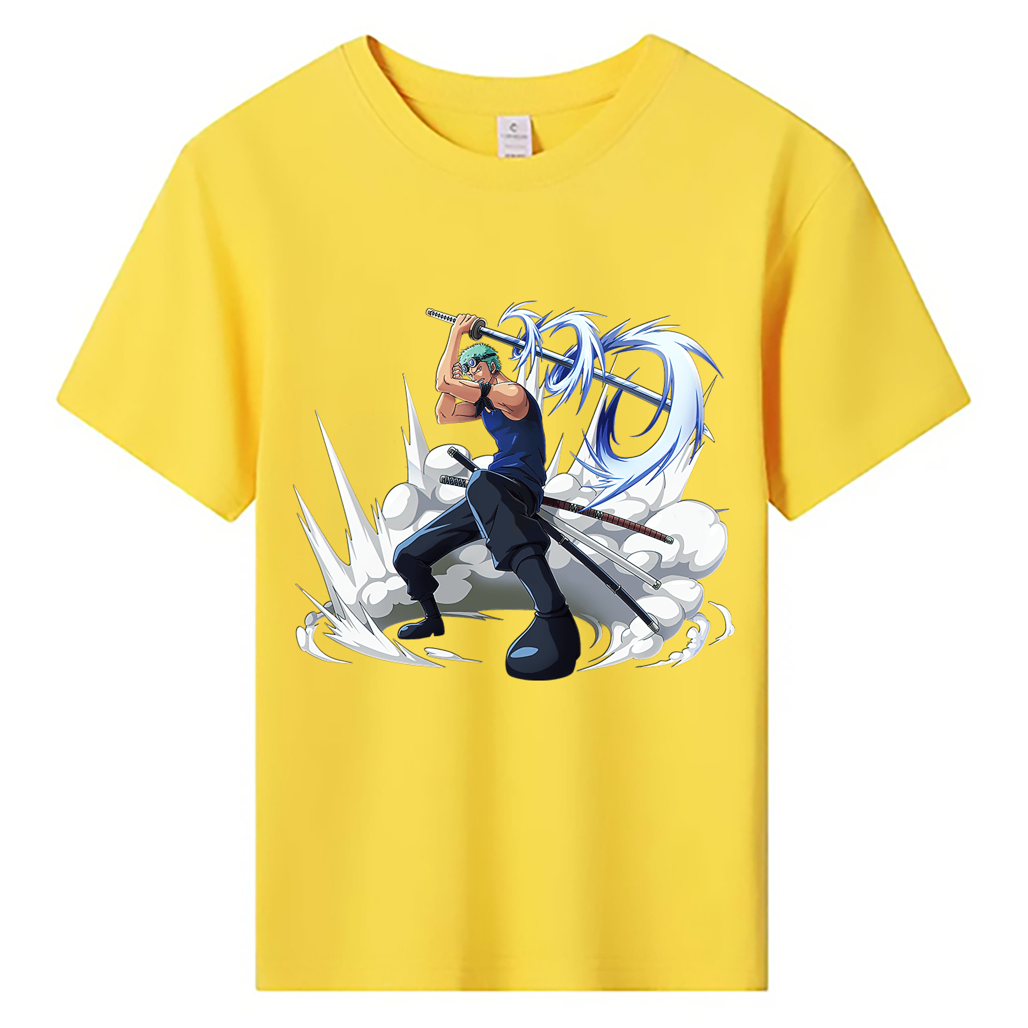 ワンピース ロロノア・ゾロ ONE PIECE Roronoa Zoro 綿100％キッズTシャツ（フロントプリント）