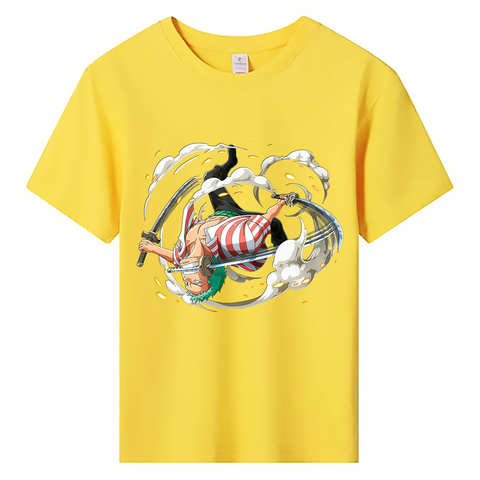 ワンピース ロロノア・ゾロ ONE PIECE Roronoa Zoro 綿100％キッズTシャツ（フロントプリント）
