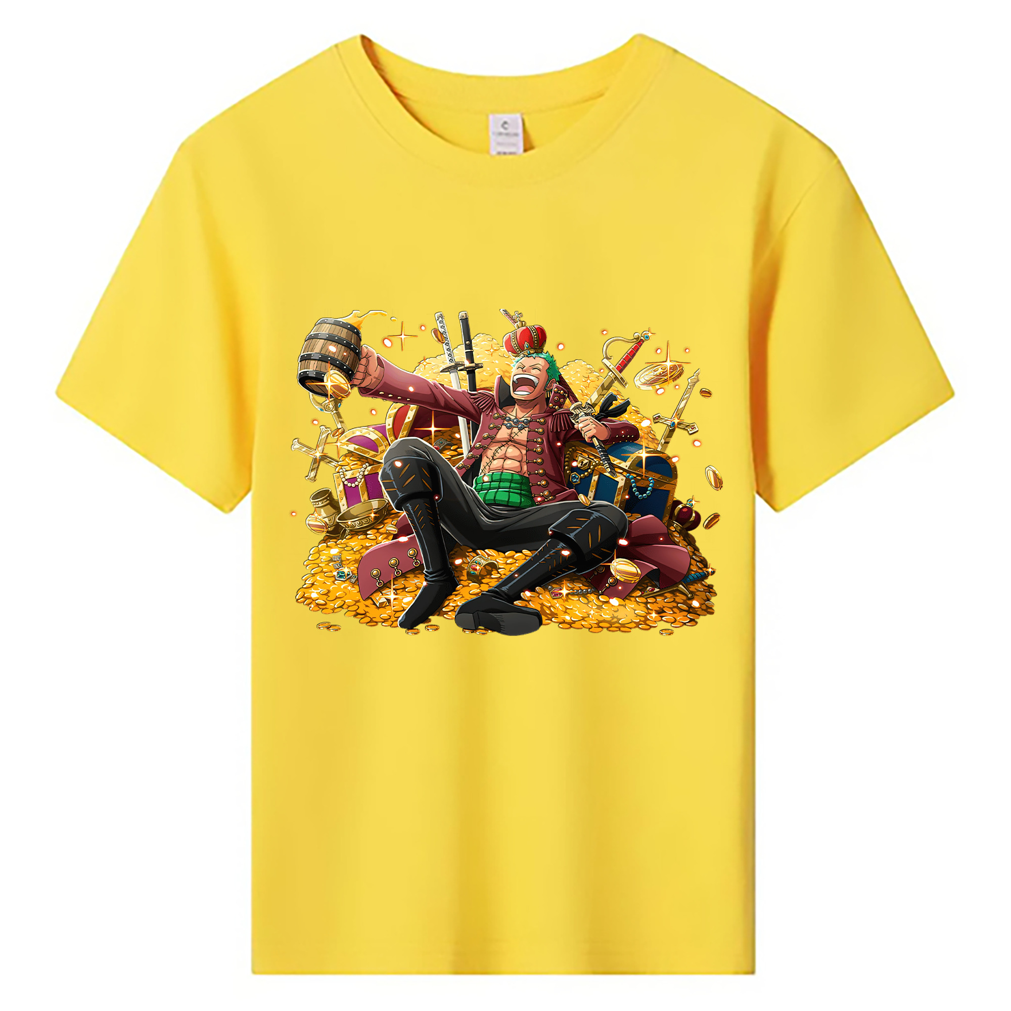 ワンピース ロロノア・ゾロ ONE PIECE Roronoa Zoro 綿100％キッズTシャツ（フロントプリント）