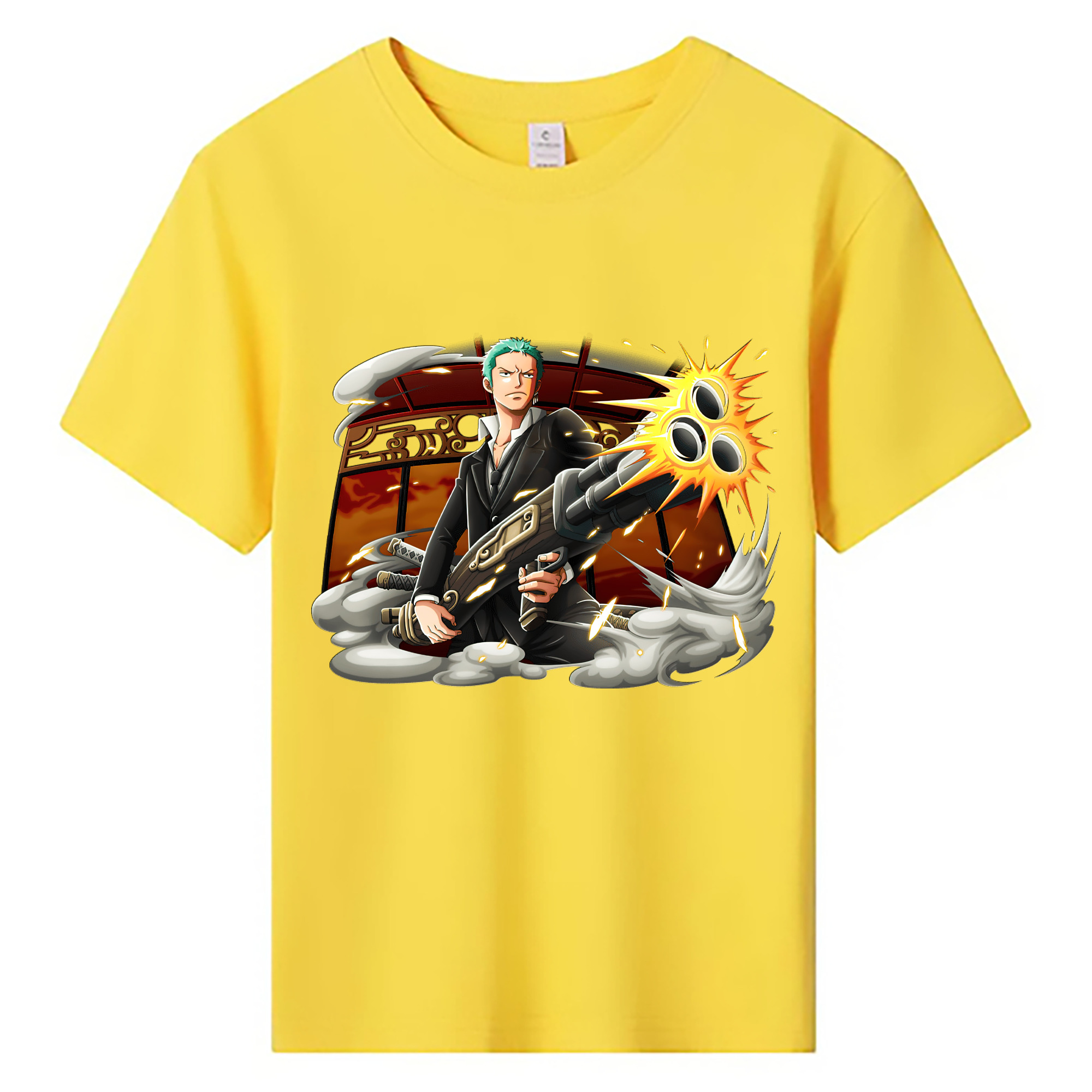 ワンピース ロロノア・ゾロ ONE PIECE Roronoa Zoro 綿100％キッズTシャツ（フロントプリント）