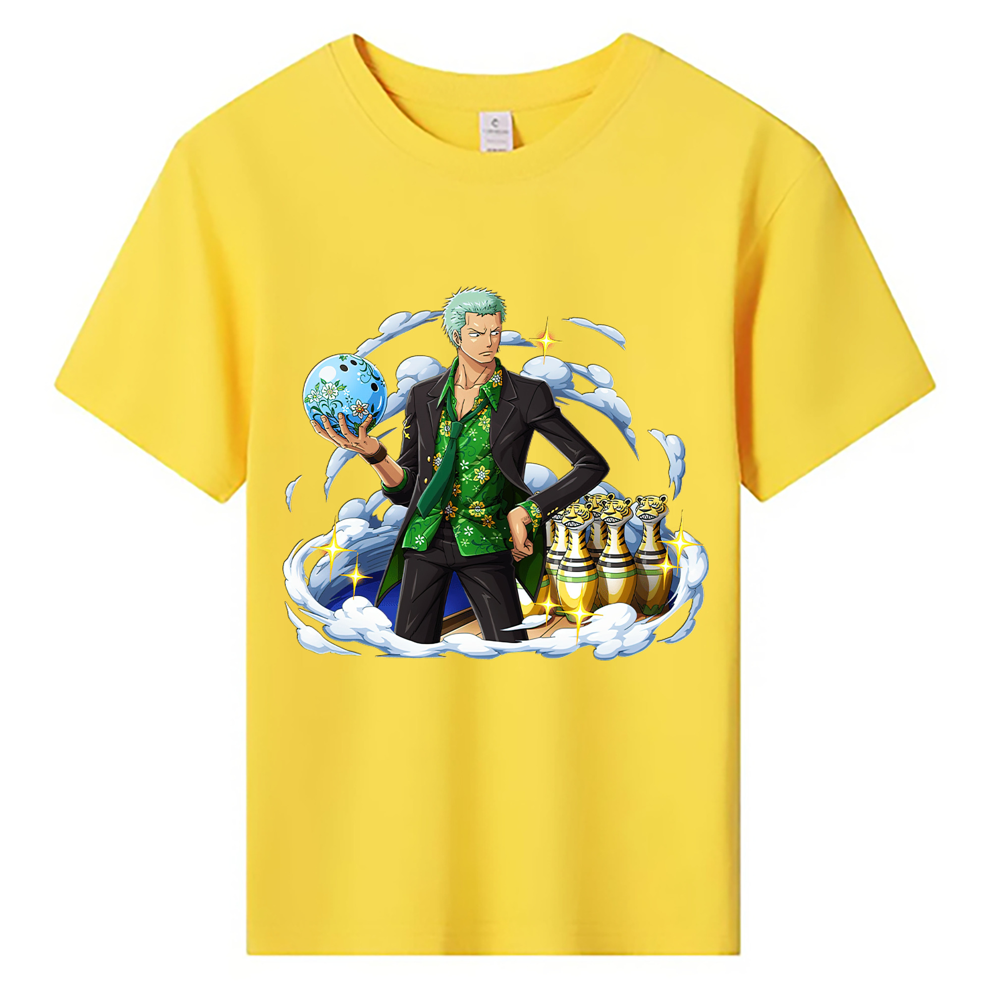 ワンピース ロロノア・ゾロ ONE PIECE Roronoa Zoro 綿100％キッズTシャツ（フロントプリント）