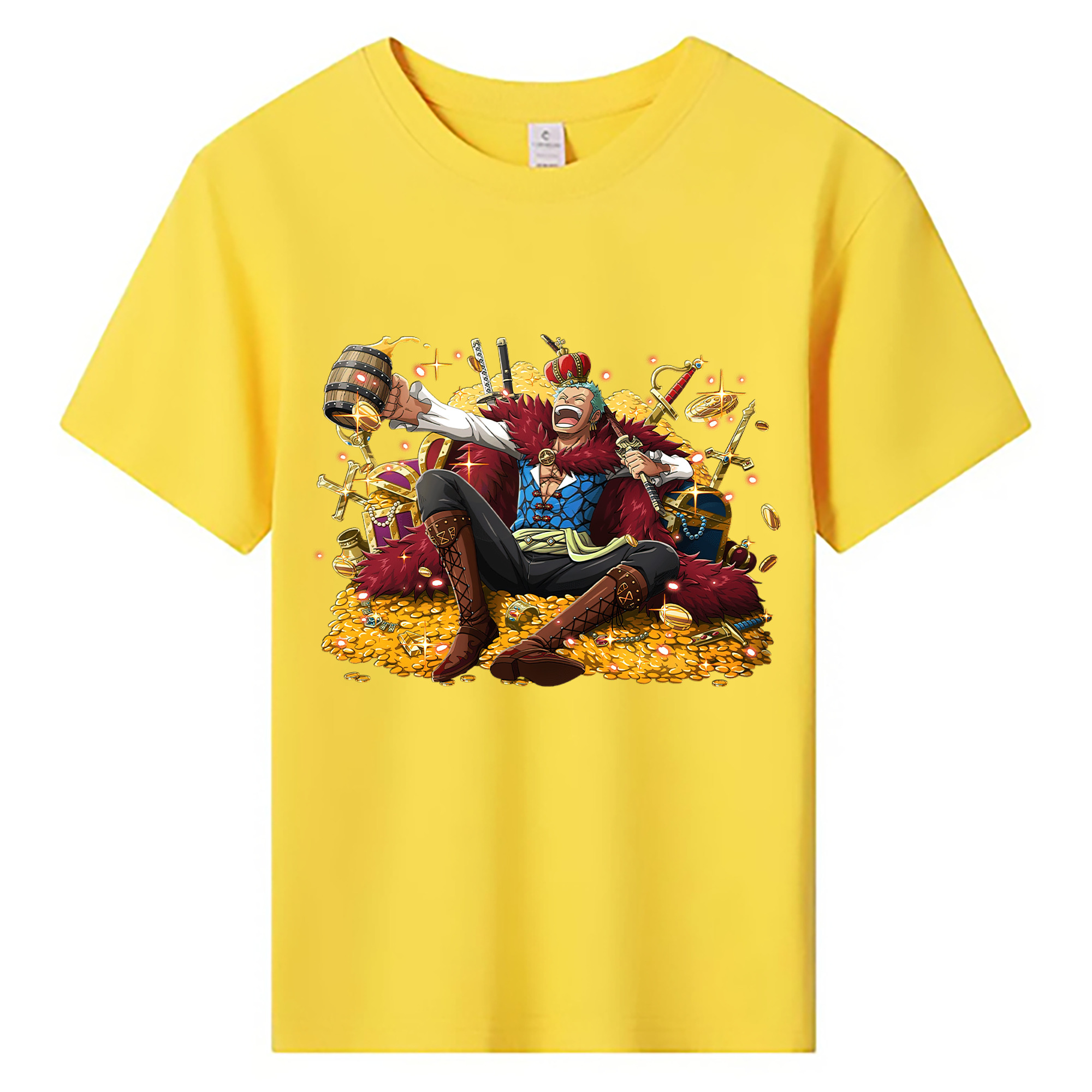 ワンピース ロロノア・ゾロ ONE PIECE Roronoa Zoro 綿100％キッズTシャツ（フロントプリント）