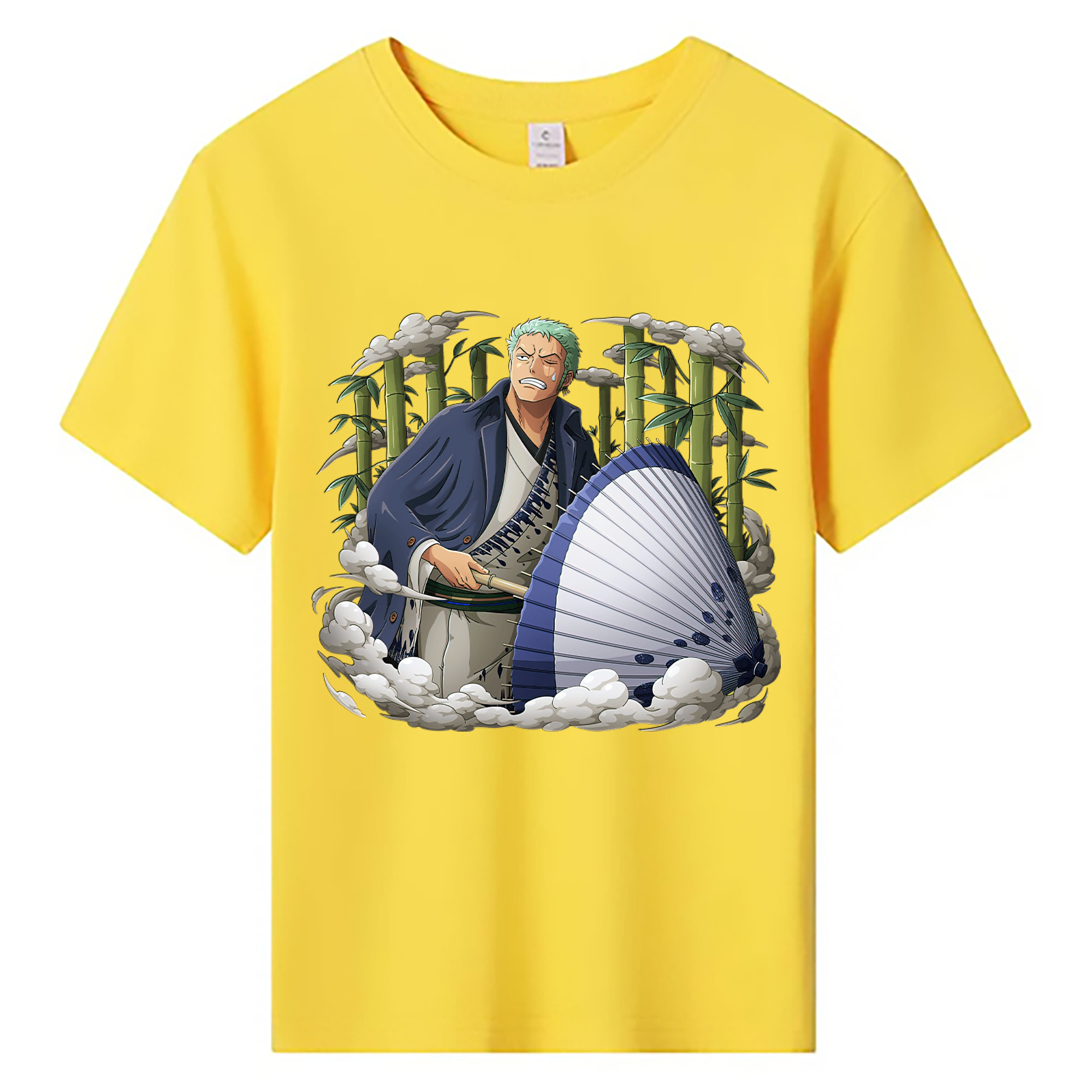 ワンピース ロロノア・ゾロ ONE PIECE Roronoa Zoro 綿100％キッズTシャツ（フロントプリント）