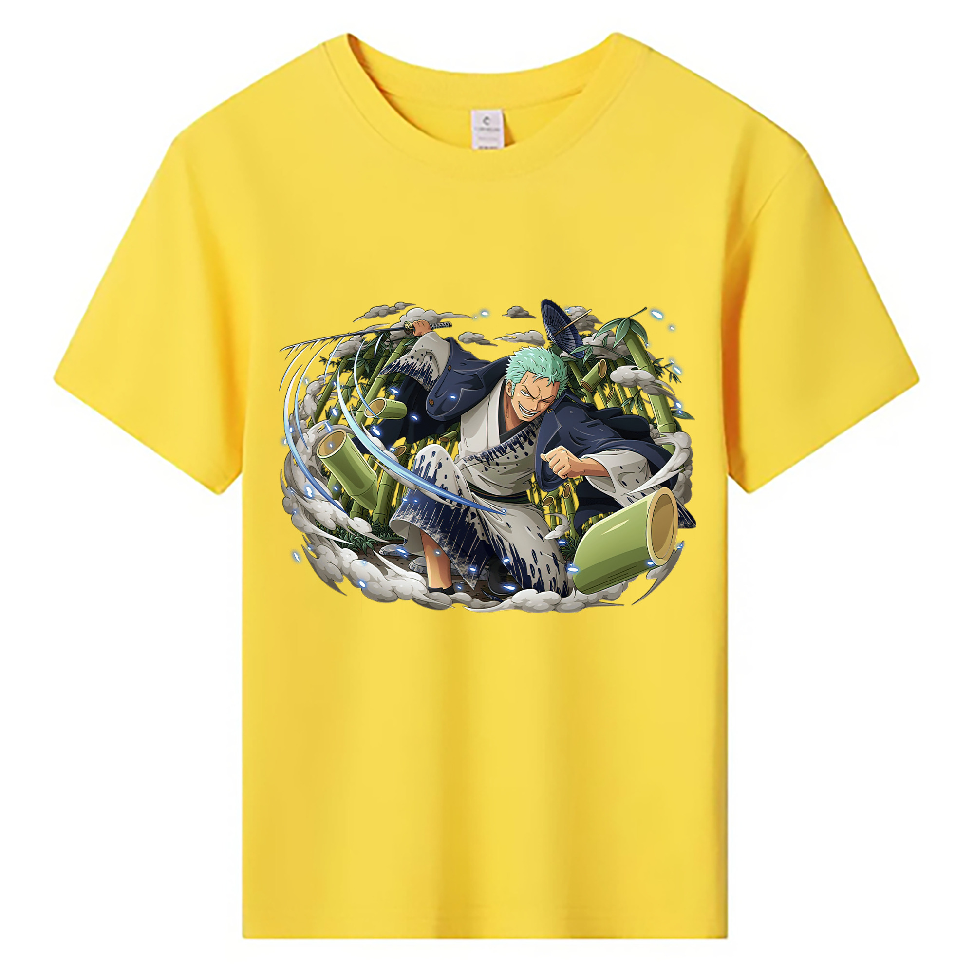 ワンピース ロロノア・ゾロ ONE PIECE Roronoa Zoro 綿100％キッズTシャツ（フロントプリント）