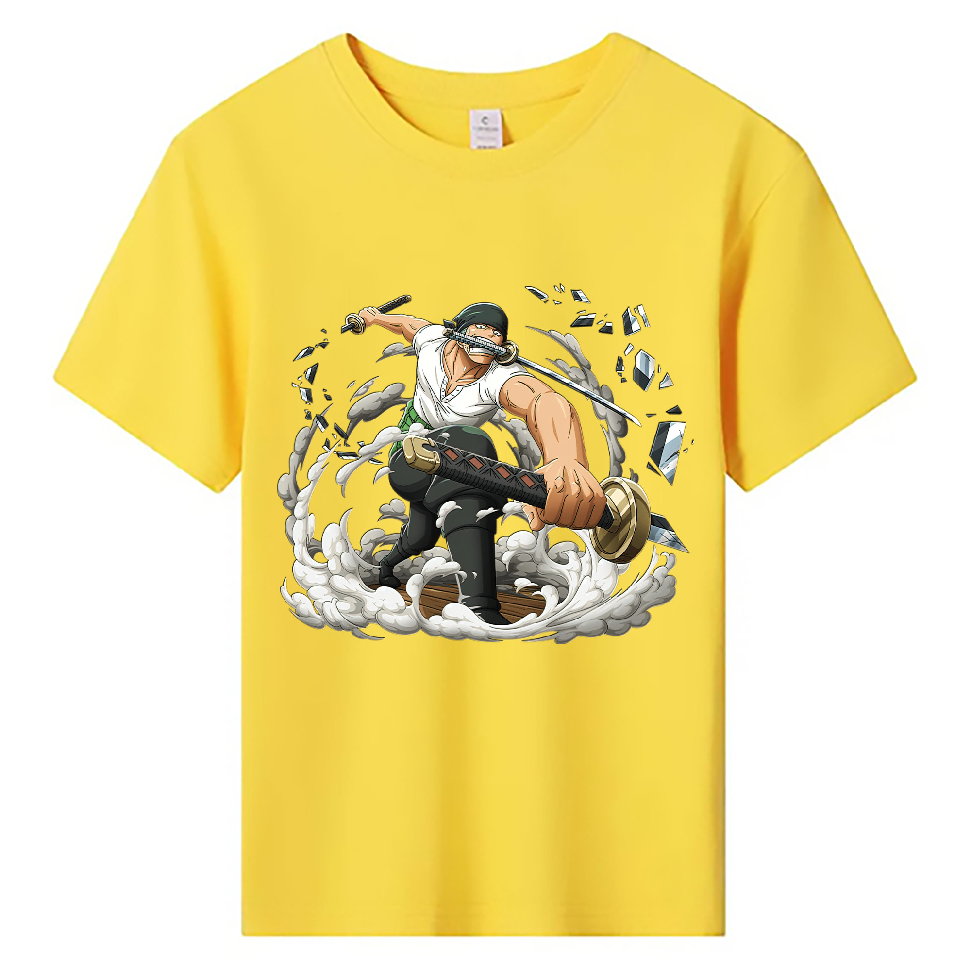 ワンピース ロロノア・ゾロ ONE PIECE Roronoa Zoro 綿100％キッズTシャツ（フロントプリント）