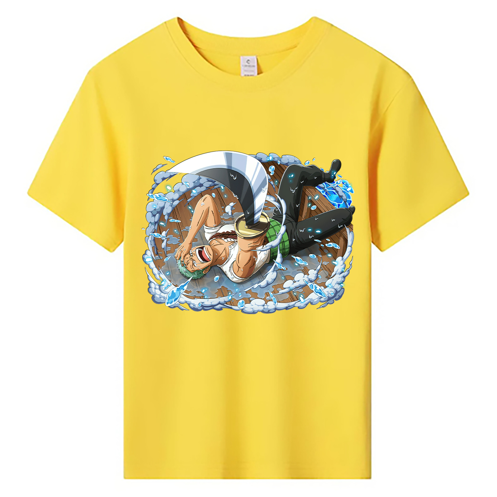 ワンピース ロロノア・ゾロ ONE PIECE Roronoa Zoro 綿100％キッズTシャツ（フロントプリント）