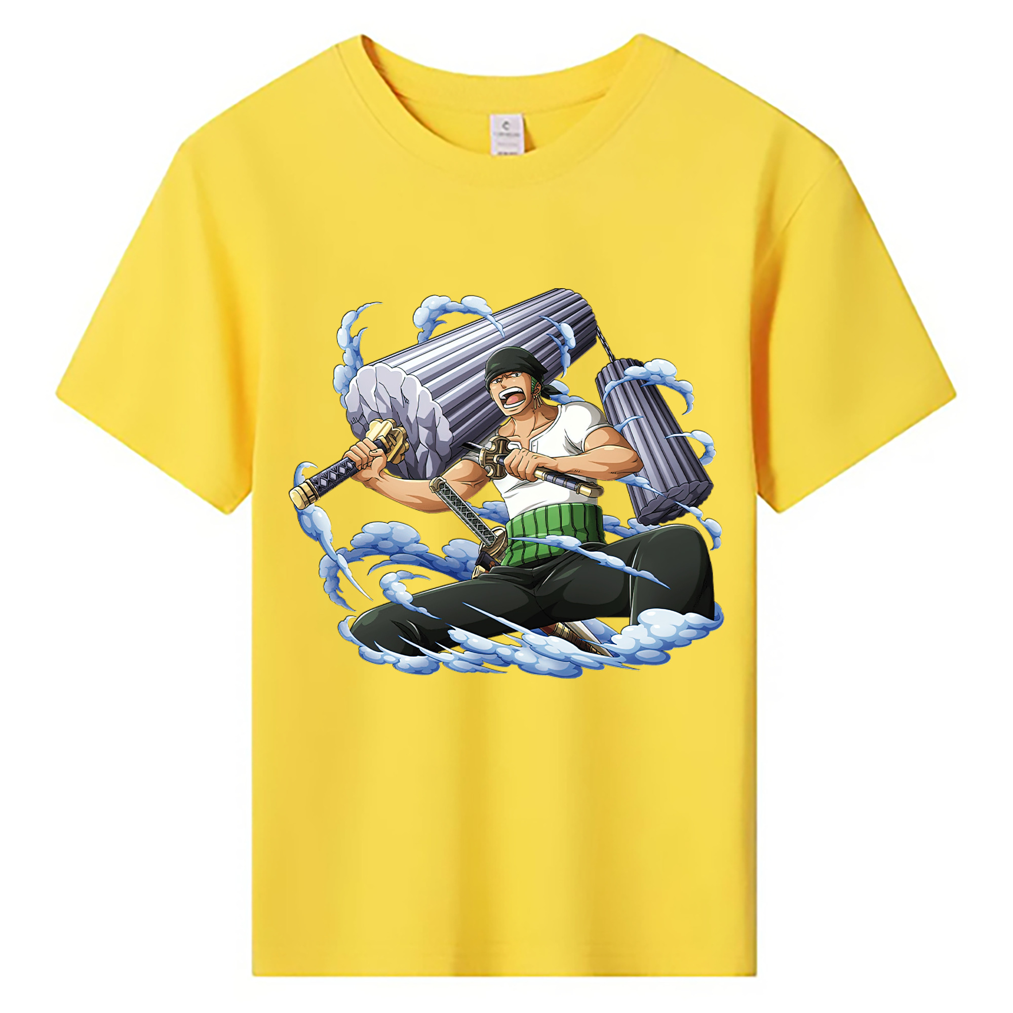 ワンピース ロロノア・ゾロ ONE PIECE Roronoa Zoro 綿100％キッズTシャツ（フロントプリント）