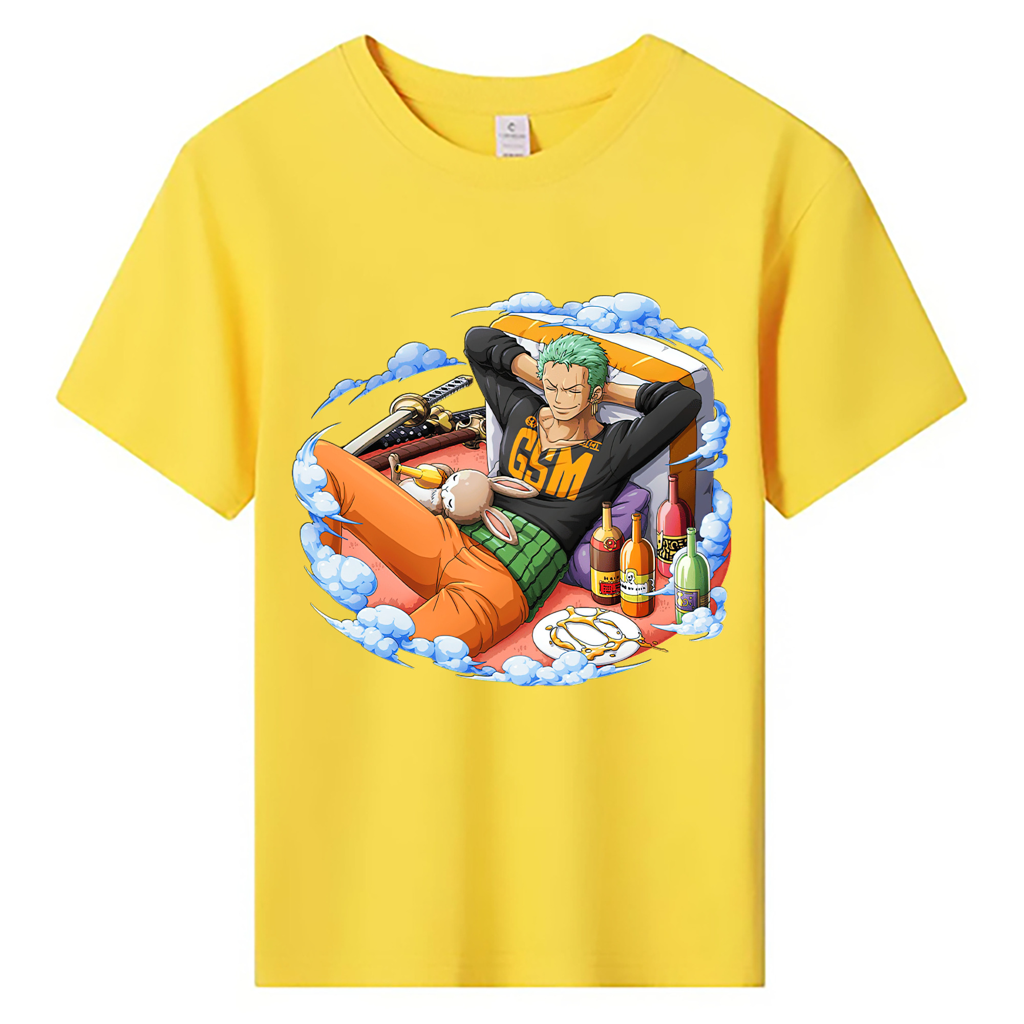 ワンピース ロロノア・ゾロ ONE PIECE Roronoa Zoro 綿100％キッズTシャツ（フロントプリント）