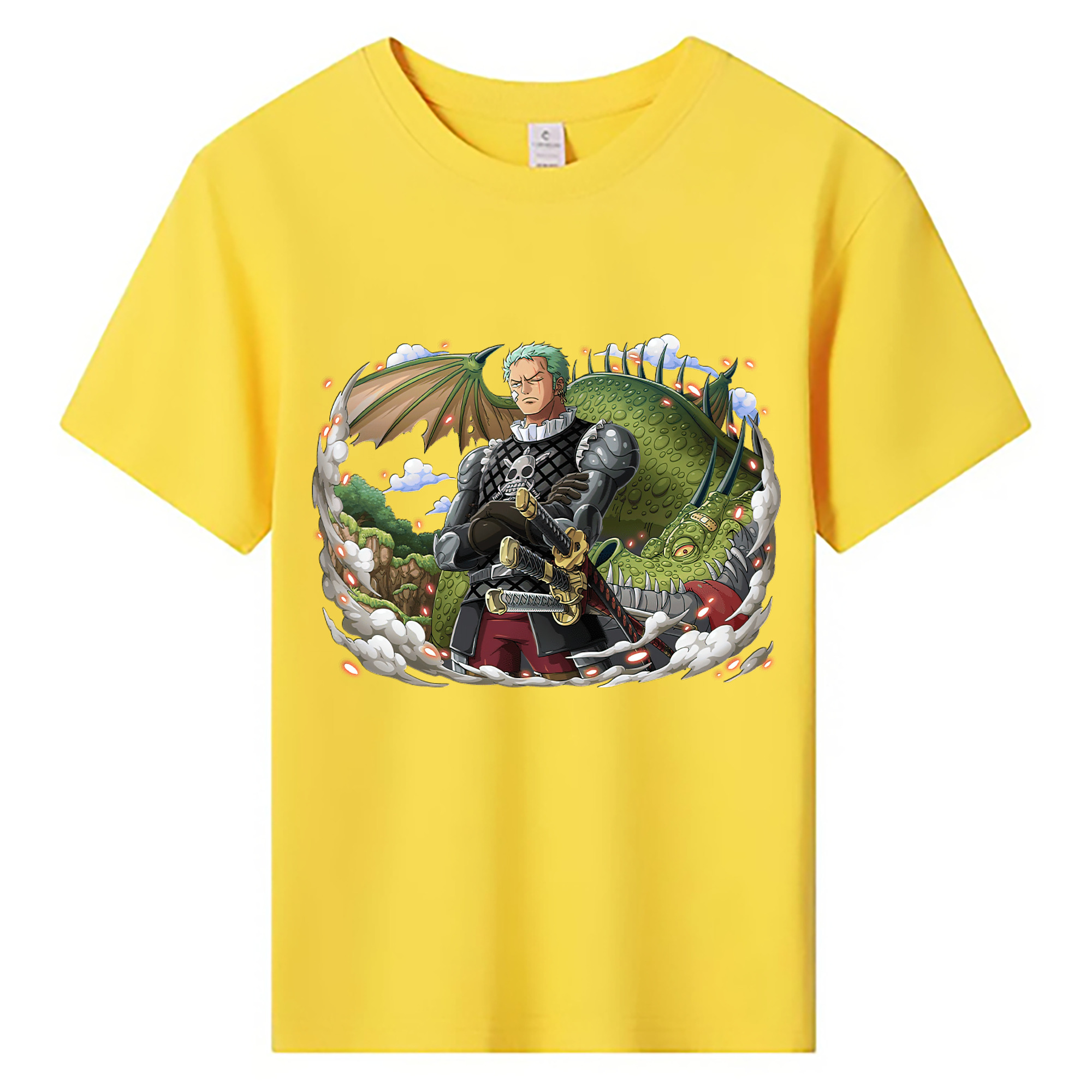ワンピース ロロノア・ゾロ ONE PIECE Roronoa Zoro 綿100％キッズTシャツ（フロントプリント）
