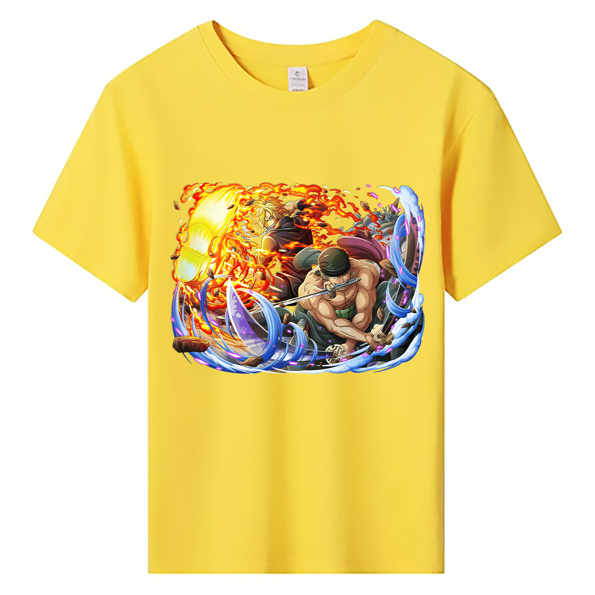 ワンピース ロロノア・ゾロ ONE PIECE Roronoa Zoro 綿100％キッズTシャツ（フロントプリント）