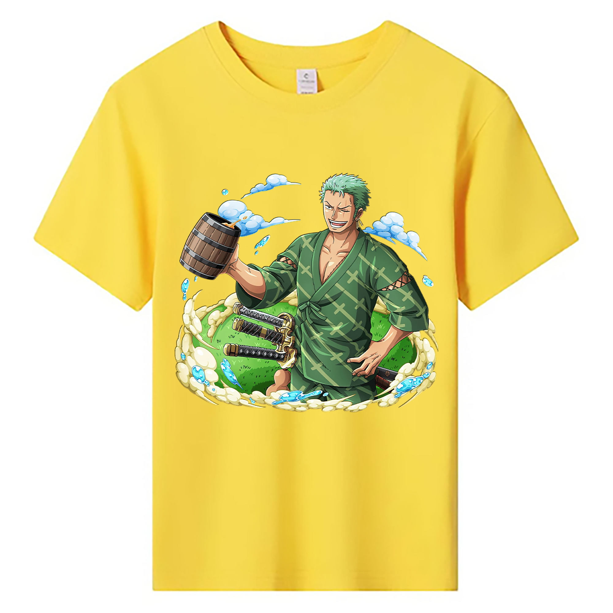 ワンピース ロロノア・ゾロ ONE PIECE Roronoa Zoro 綿100％キッズTシャツ（フロントプリント）