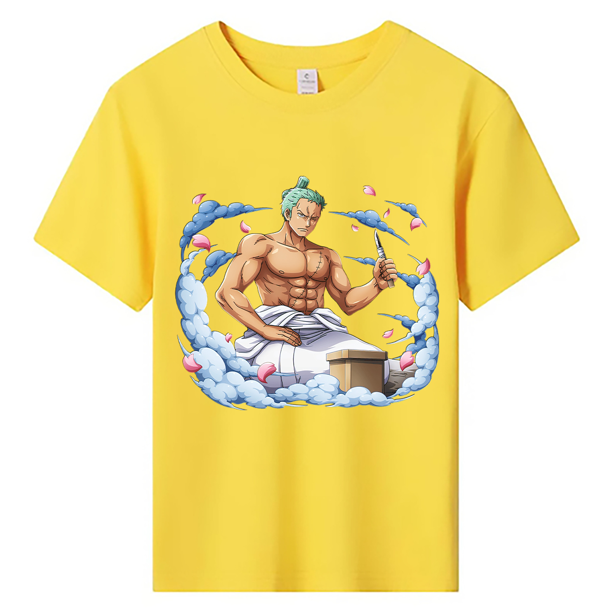 ワンピース ロロノア・ゾロ ONE PIECE Roronoa Zoro 綿100％キッズTシャツ（フロントプリント）
