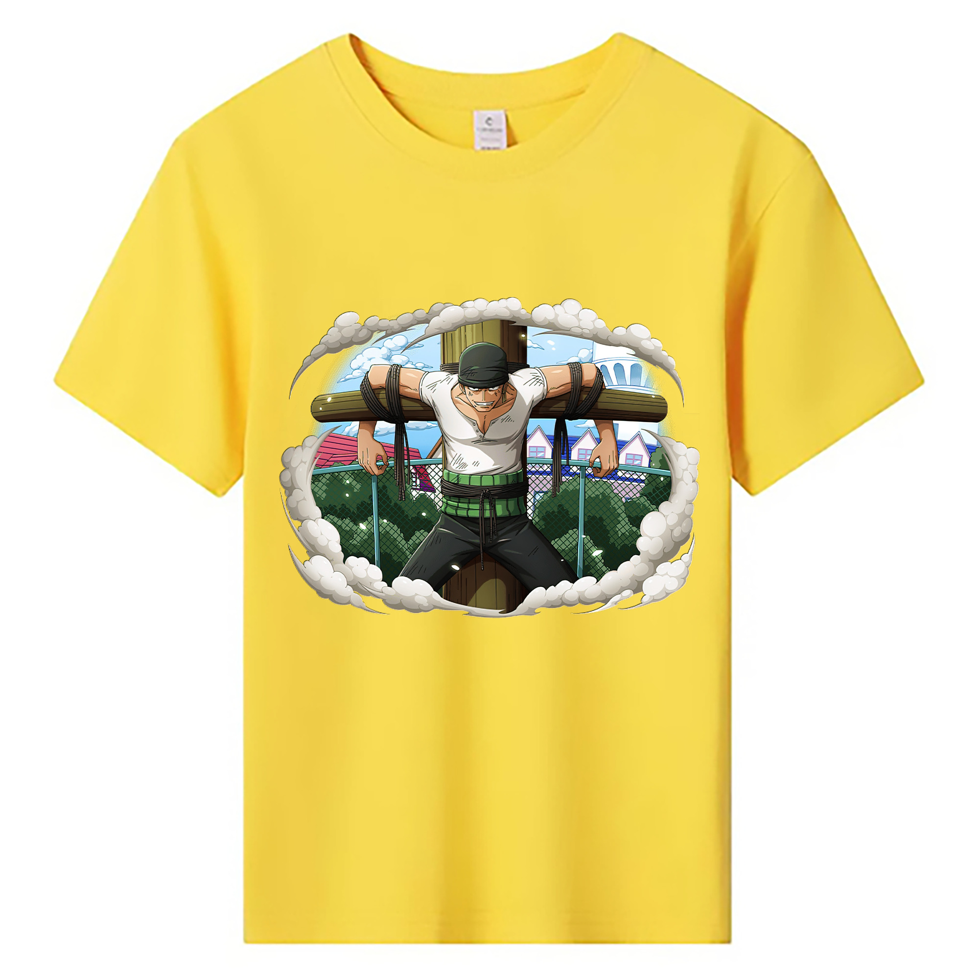 ワンピース ロロノア・ゾロ ONE PIECE Roronoa Zoro 綿100％キッズTシャツ（フロントプリント）