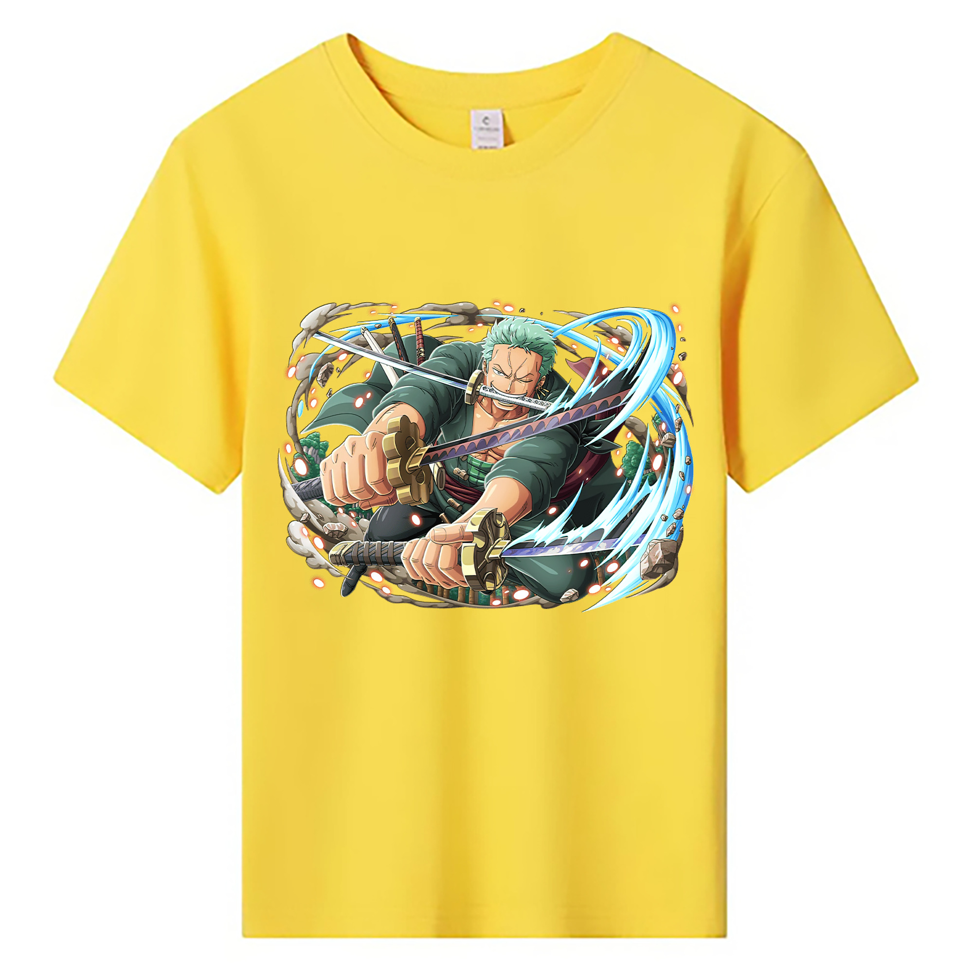 ワンピース ロロノア・ゾロ ONE PIECE Roronoa Zoro 綿100％キッズTシャツ（フロントプリント）