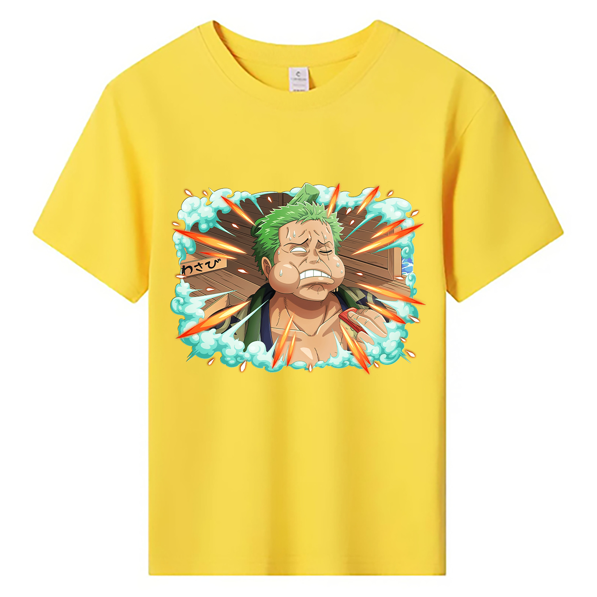 ワンピース ロロノア・ゾロ ONE PIECE Roronoa Zoro 綿100％キッズTシャツ（フロントプリント）