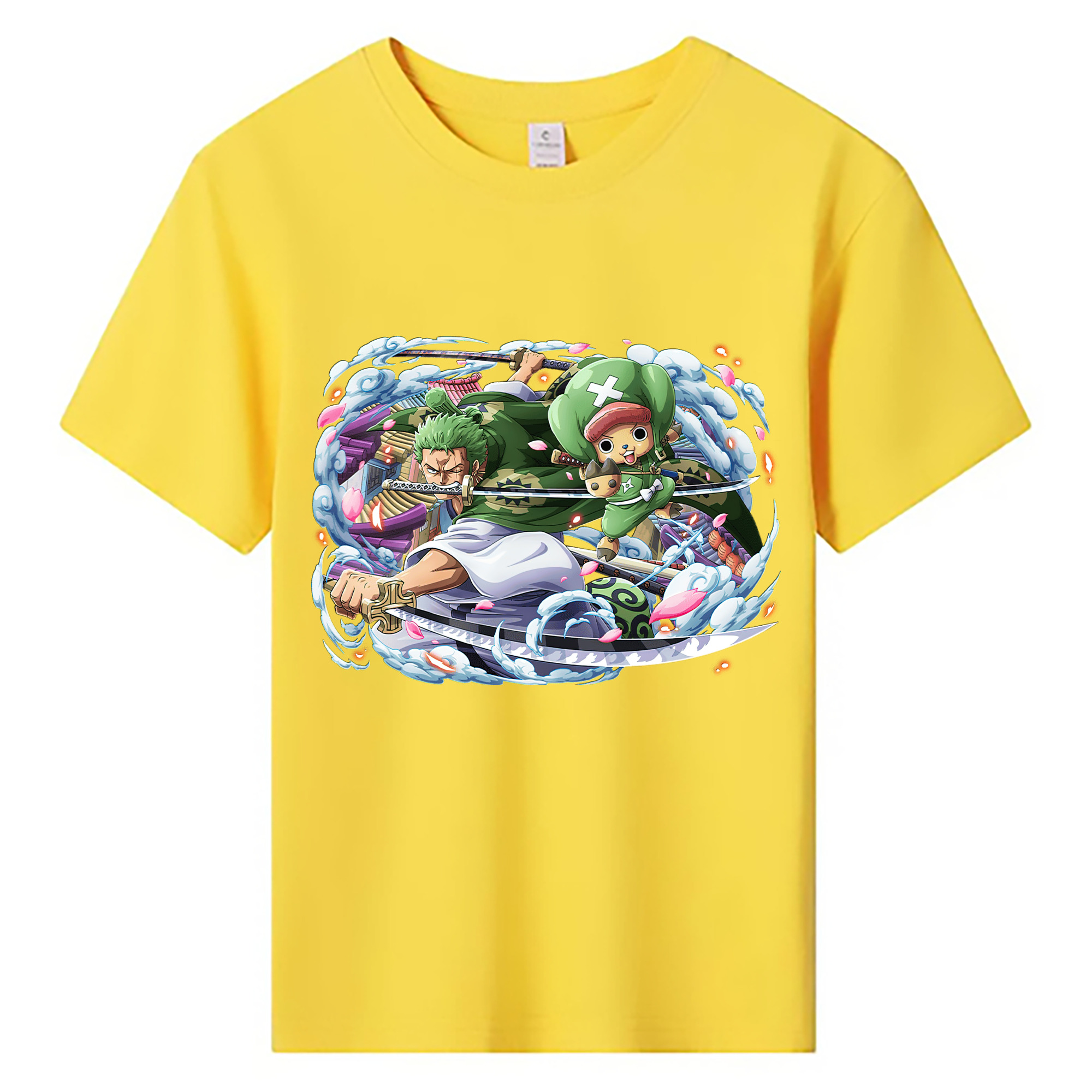 ワンピース ロロノア・ゾロ ONE PIECE Roronoa Zoro 綿100％キッズTシャツ（フロントプリント）