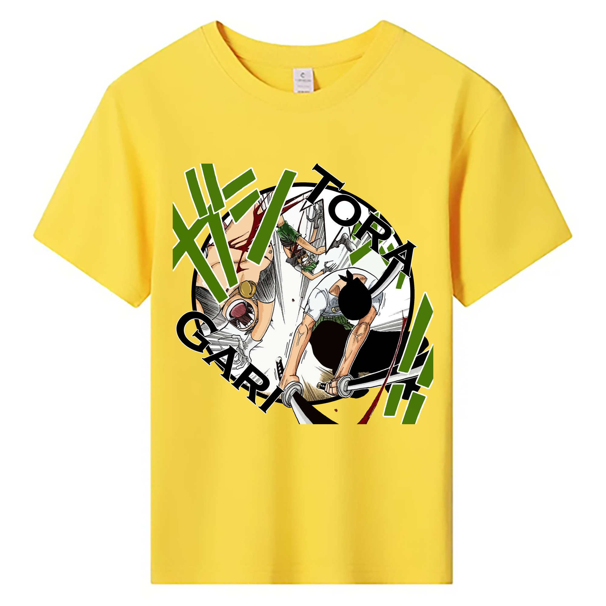 ワンピース ロロノア・ゾロ ONE PIECE Roronoa Zoro 綿100％キッズTシャツ（フロントプリント）
