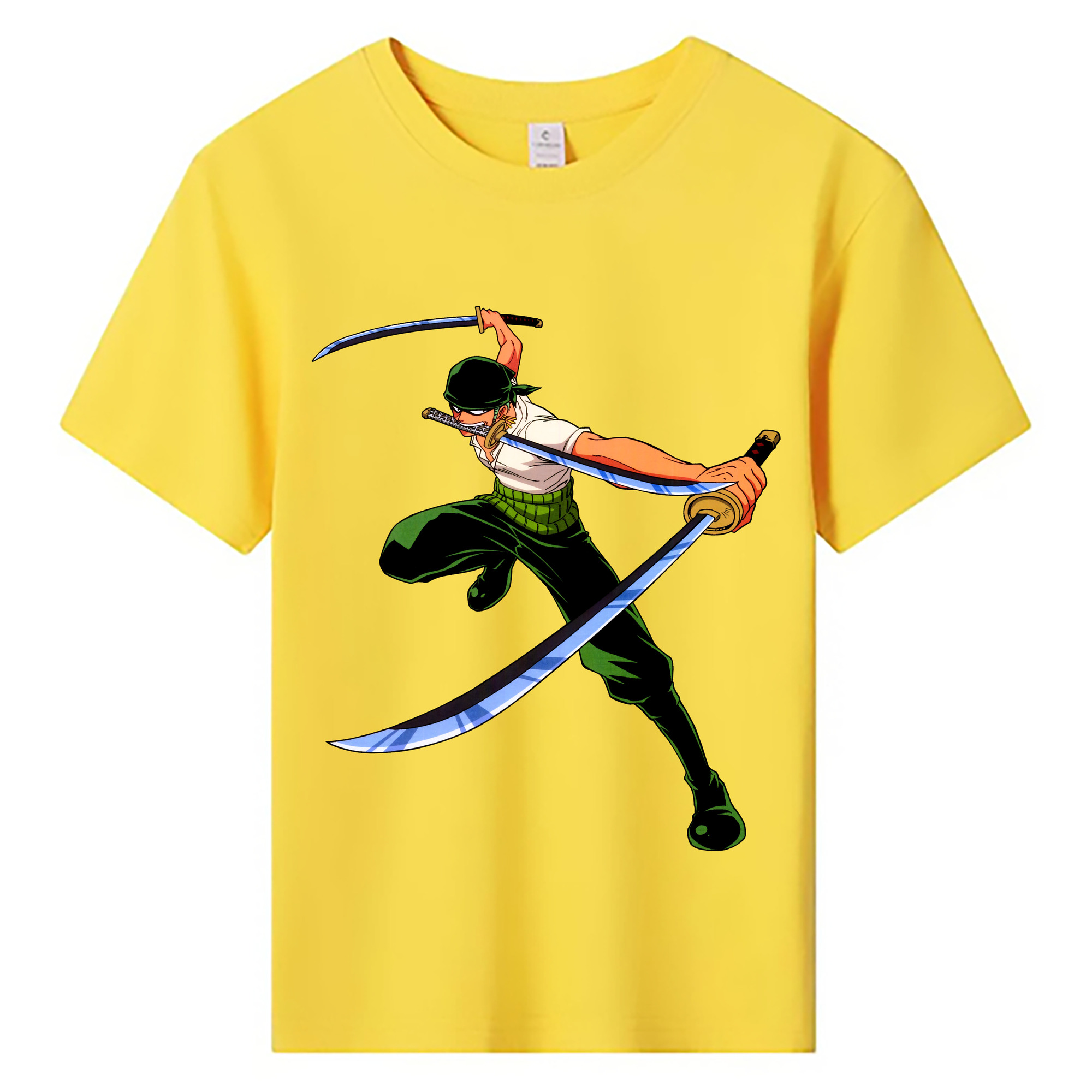 ワンピース ロロノア・ゾロ ONE PIECE Roronoa Zoro 綿100％キッズTシャツ（フロントプリント）