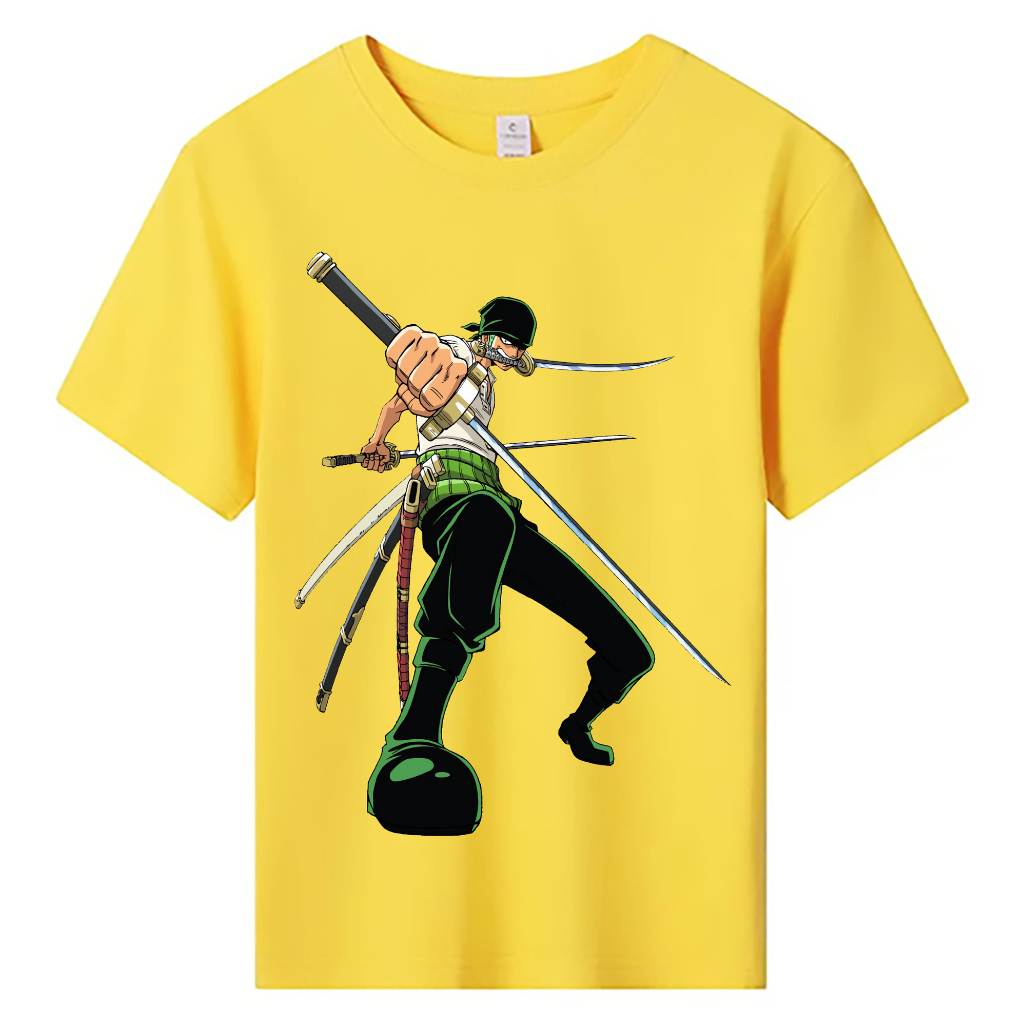 ワンピース ロロノア・ゾロ ONE PIECE Roronoa Zoro 綿100％キッズTシャツ（フロントプリント）