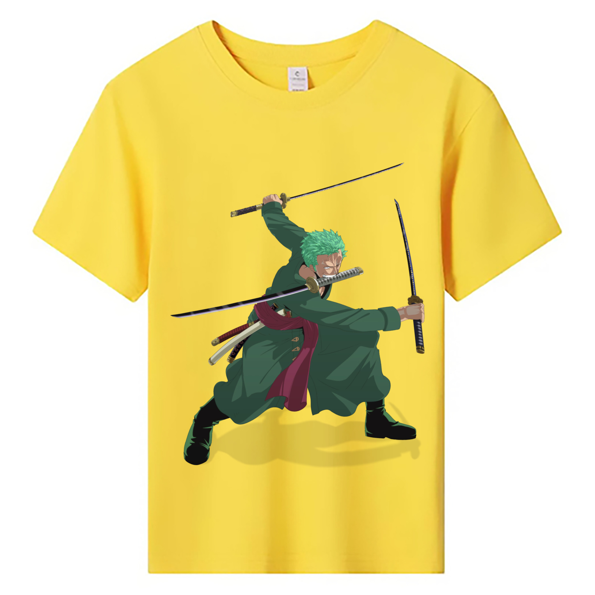 ワンピース ロロノア・ゾロ ONE PIECE Roronoa Zoro 綿100％キッズTシャツ（フロントプリント）