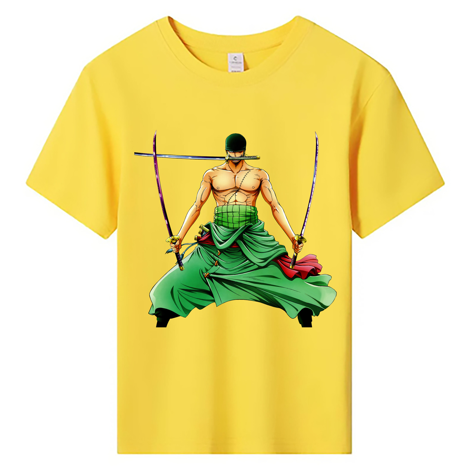 ワンピース ロロノア・ゾロ ONE PIECE Roronoa Zoro 綿100％キッズTシャツ（フロントプリント）
