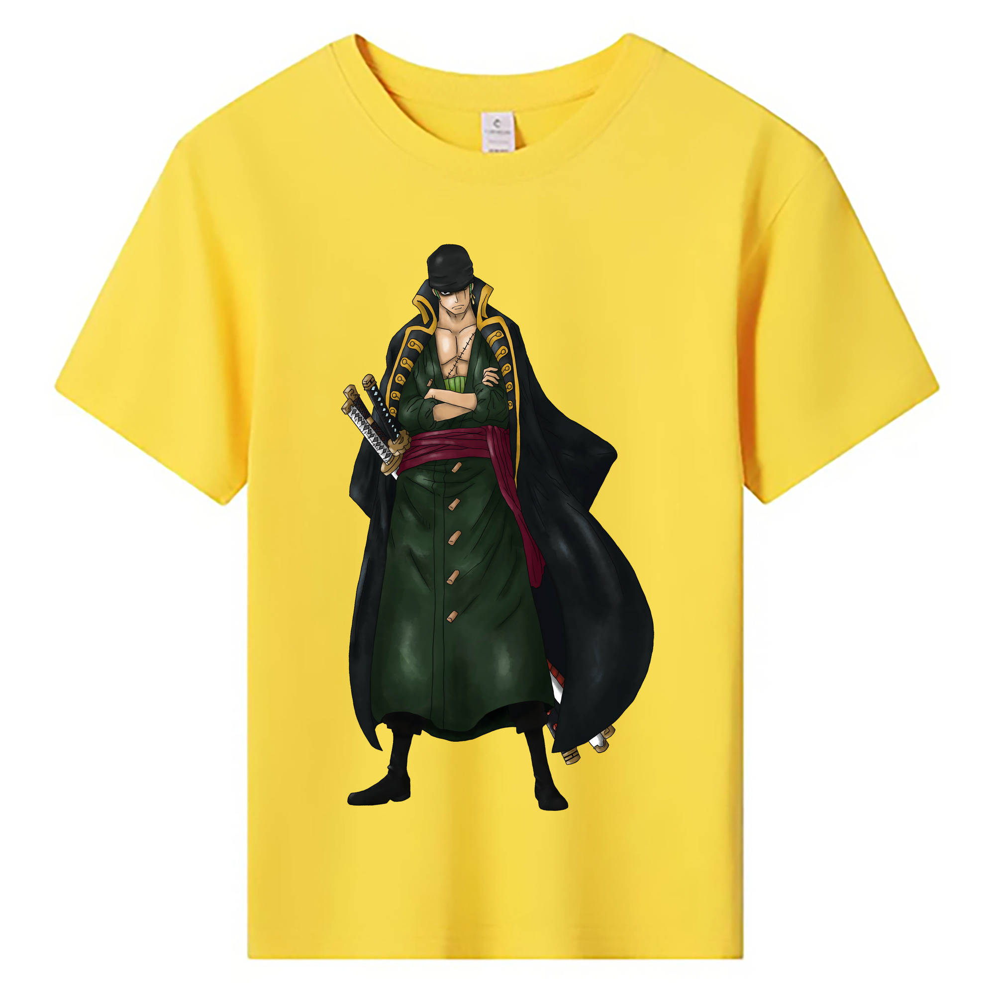 ワンピース ロロノア・ゾロ ONE PIECE Roronoa Zoro 綿100％キッズTシャツ（フロントプリント）
