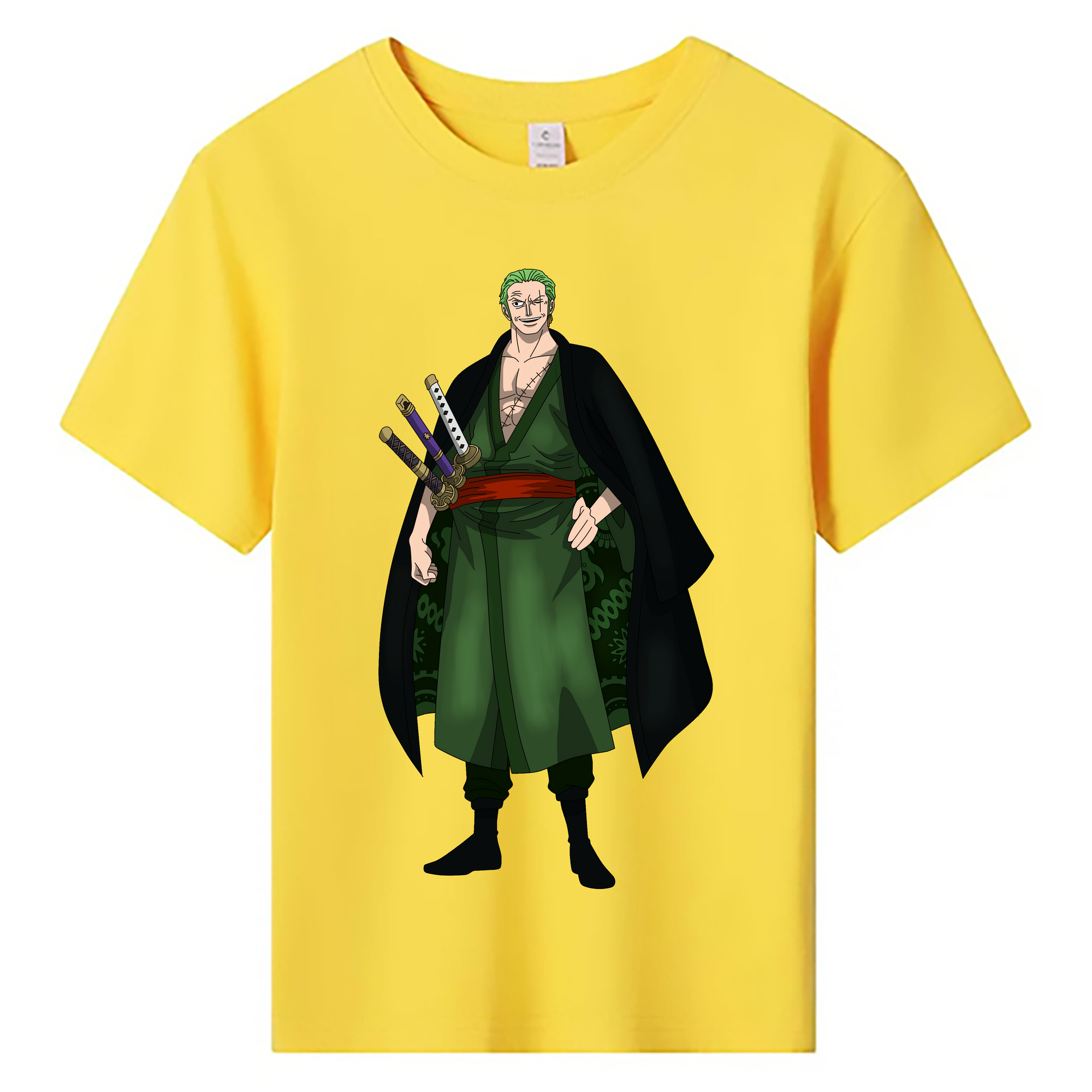 ワンピース ロロノア・ゾロ ONE PIECE Roronoa Zoro 綿100％キッズTシャツ（フロントプリント）