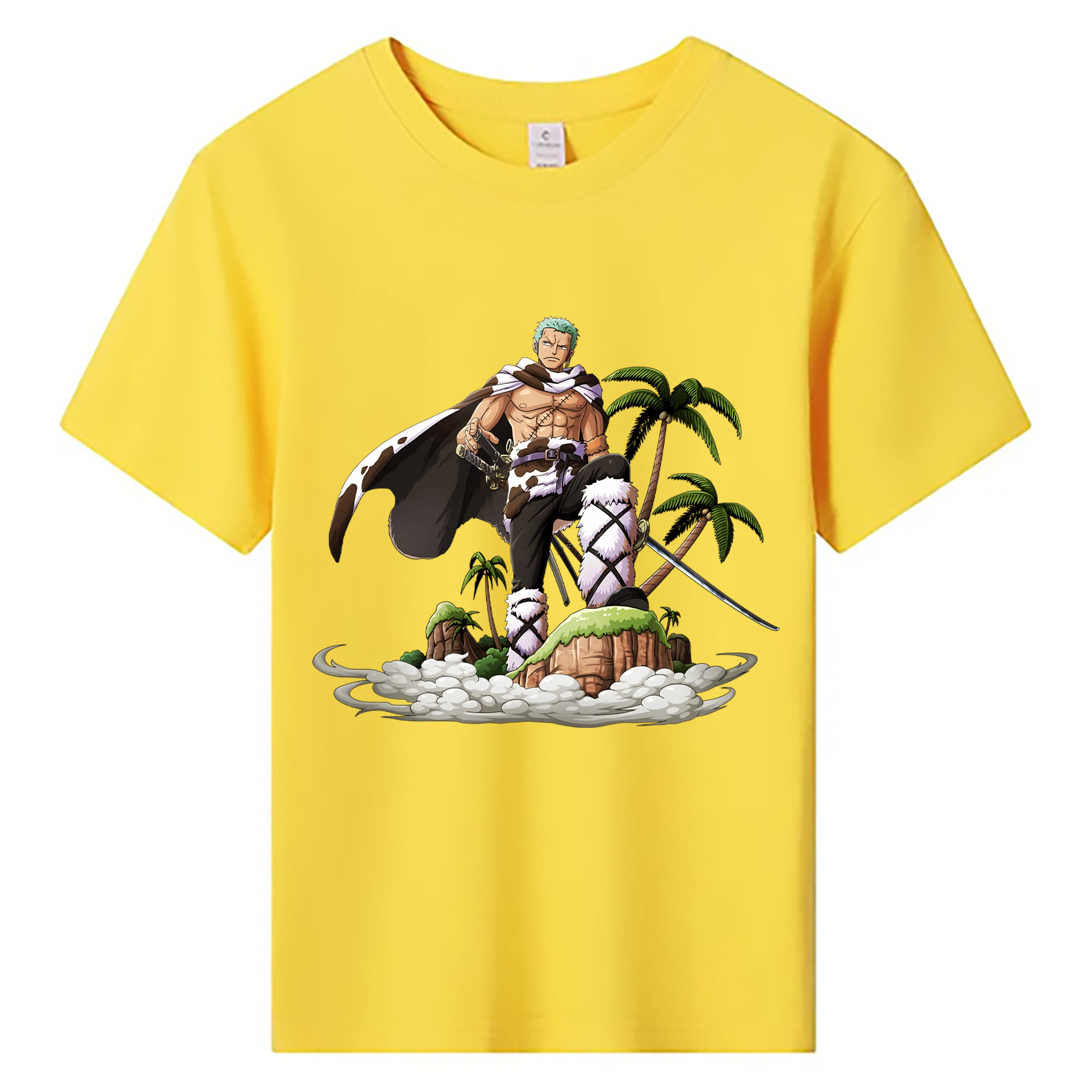 ワンピース ロロノア・ゾロ ONE PIECE Roronoa Zoro 綿100％キッズTシャツ（フロントプリント）