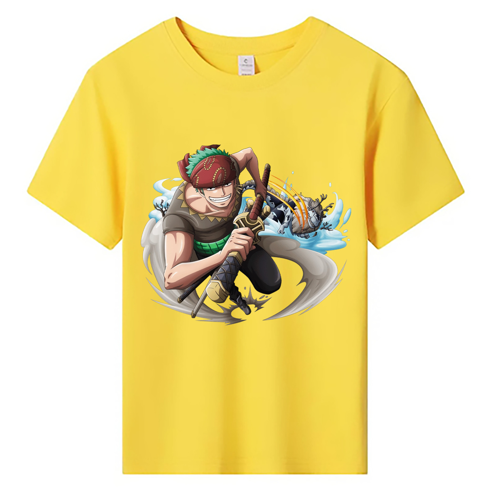 ワンピース ロロノア・ゾロ ONE PIECE Roronoa Zoro 綿100％キッズTシャツ（フロントプリント）