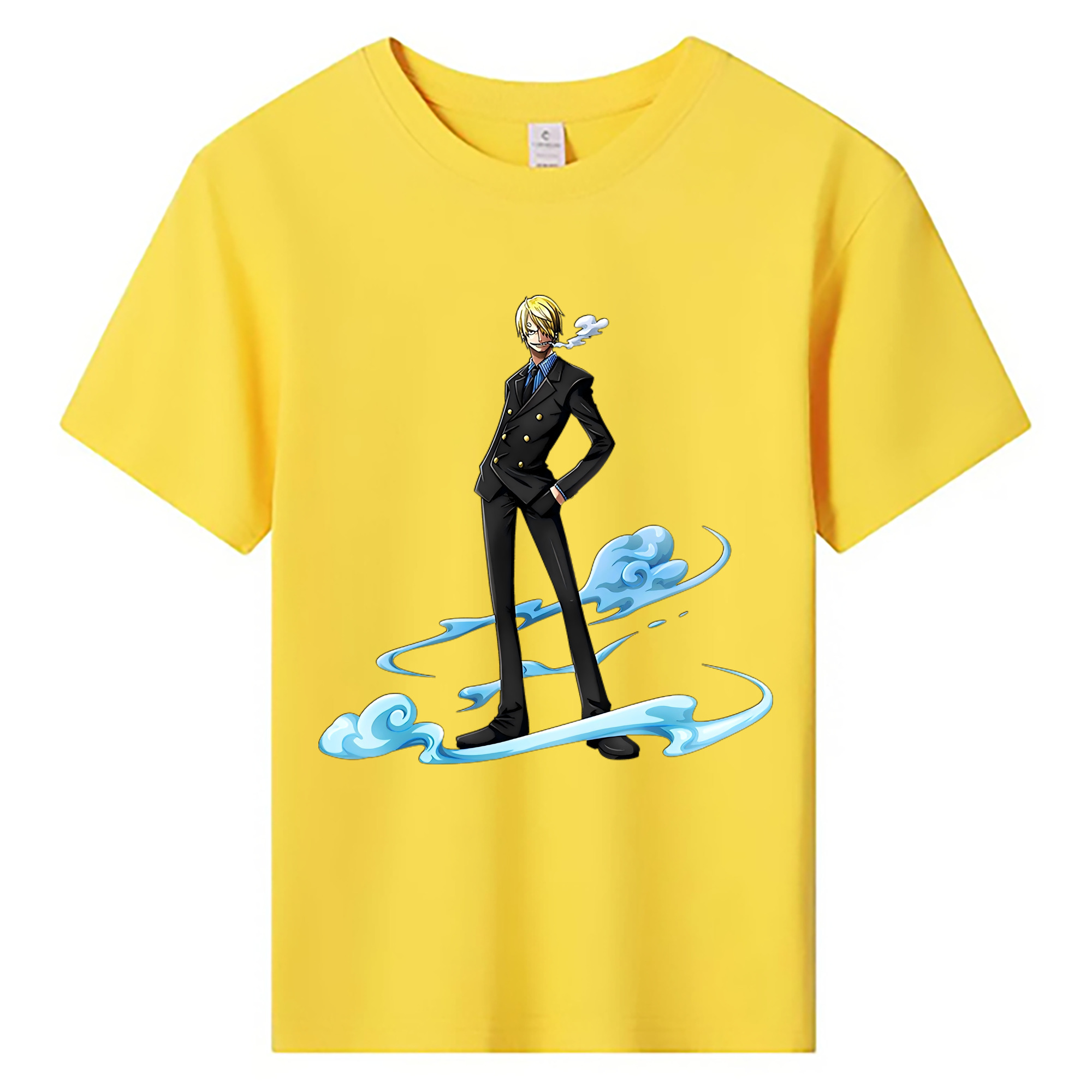 （画像用） ワンピース サンジ ONE PIECE Sanji 綿100％キッズTシャツ（フロントプリント）