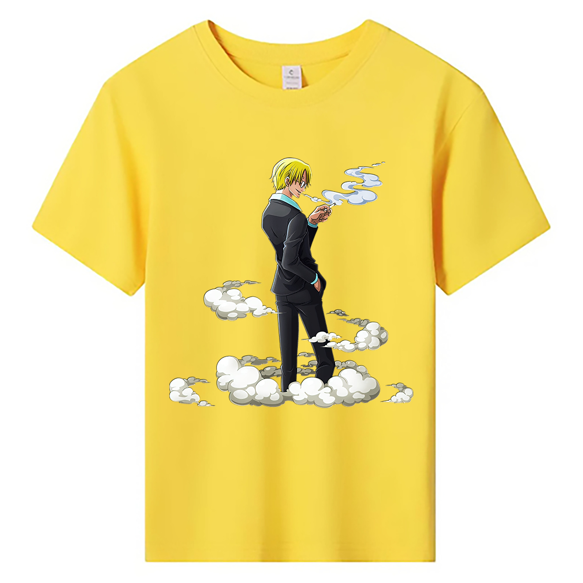 （画像用） ワンピース サンジ ONE PIECE Sanji 綿100％キッズTシャツ（フロントプリント）