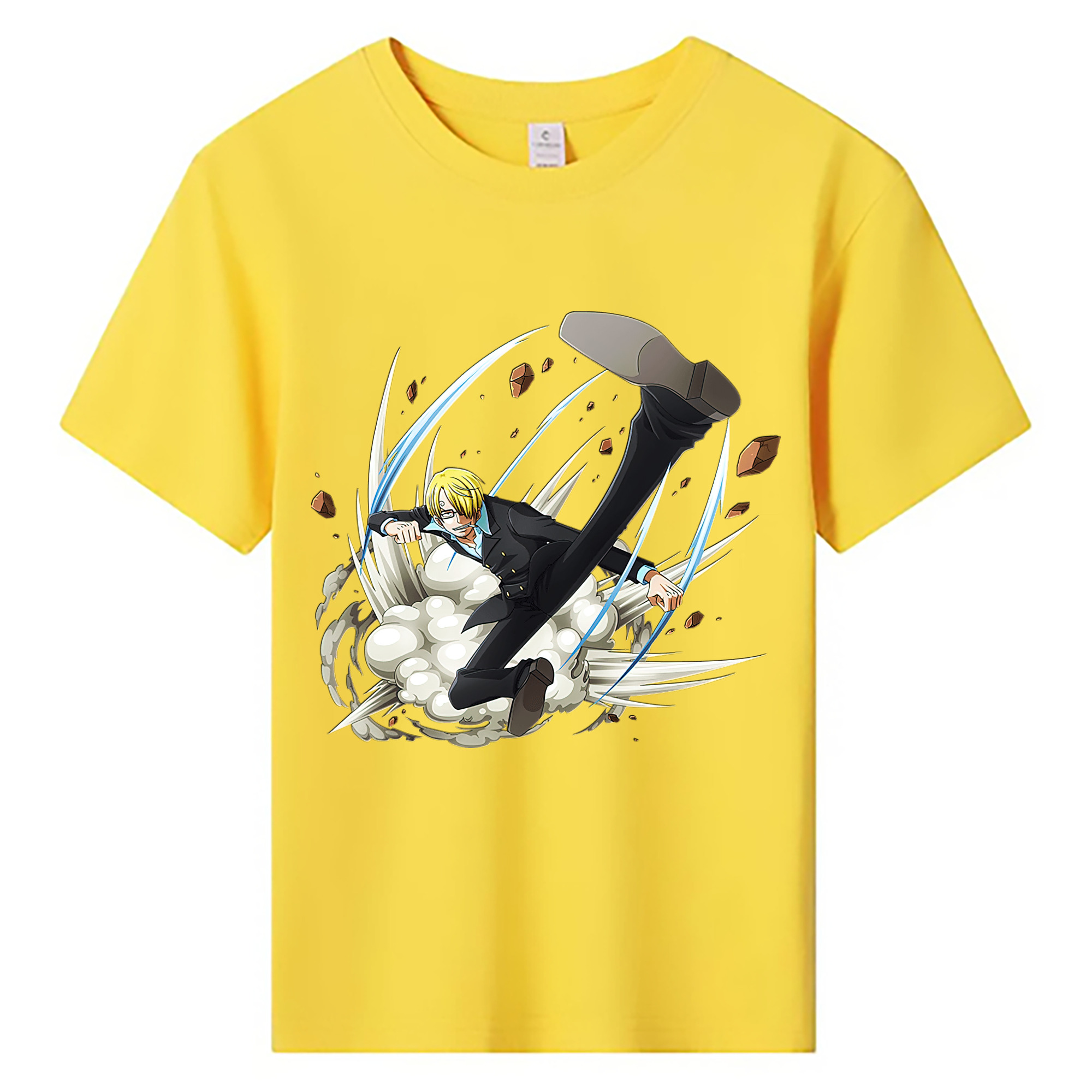 （画像用） ワンピース サンジ ONE PIECE Sanji 綿100％キッズTシャツ（フロントプリント）