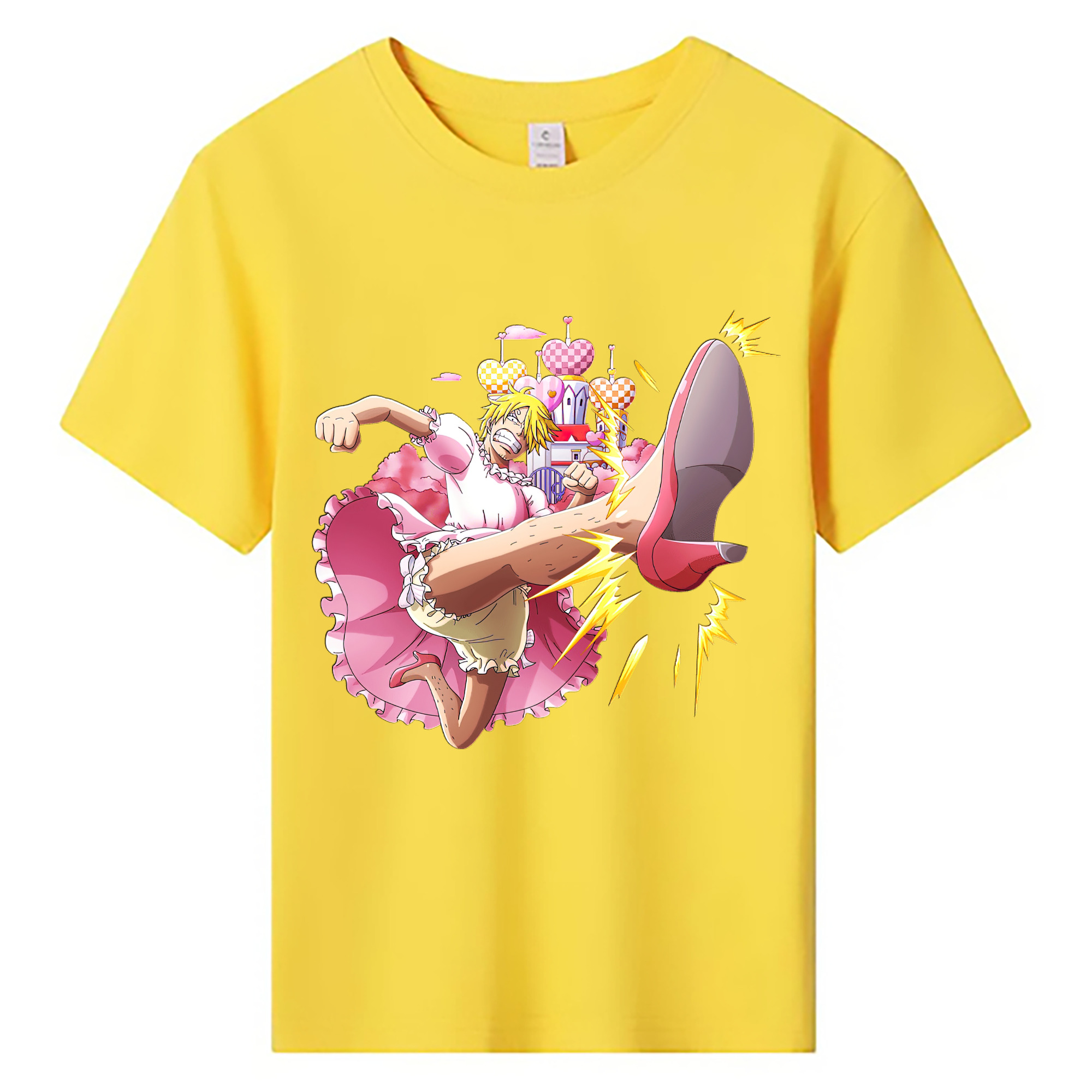 （画像用） ワンピース サンジ ONE PIECE Sanji 綿100％キッズTシャツ（フロントプリント）