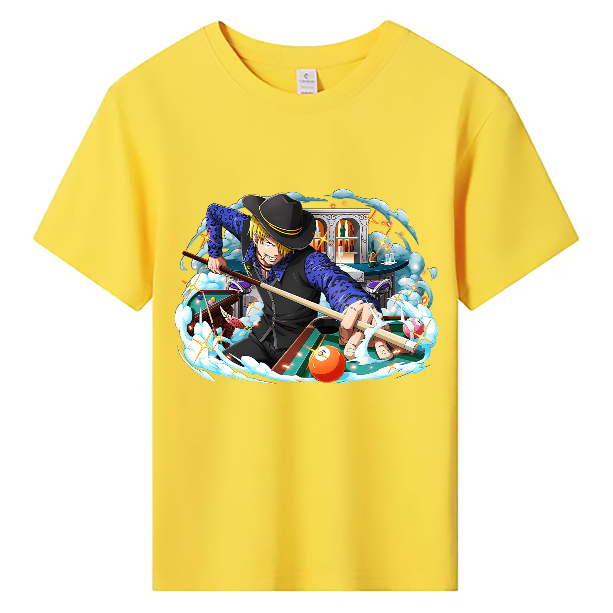 （画像用） ワンピース サンジ ONE PIECE Sanji 綿100％キッズTシャツ（フロントプリント）