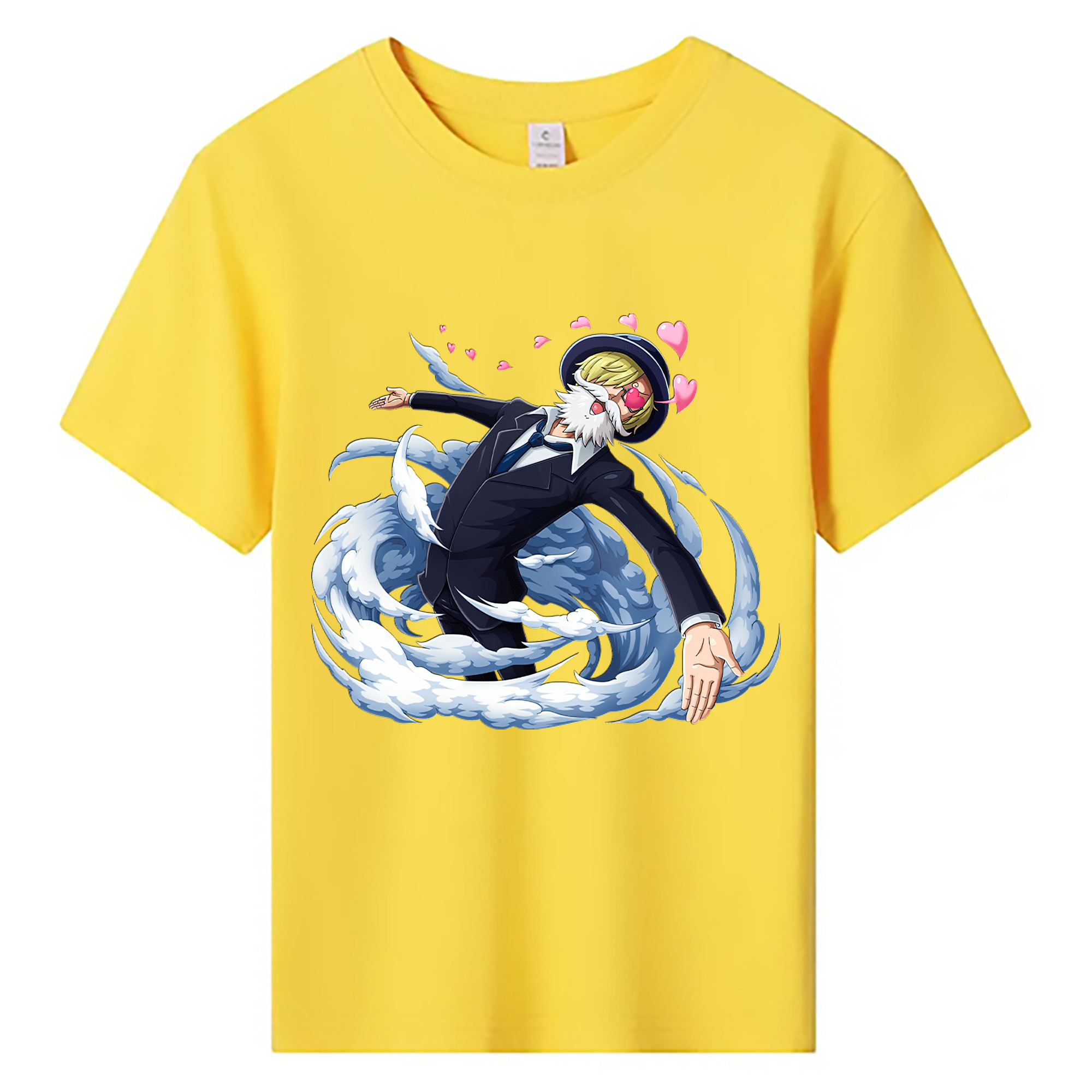 （画像用） ワンピース サンジ ONE PIECE Sanji 綿100％キッズTシャツ（フロントプリント）