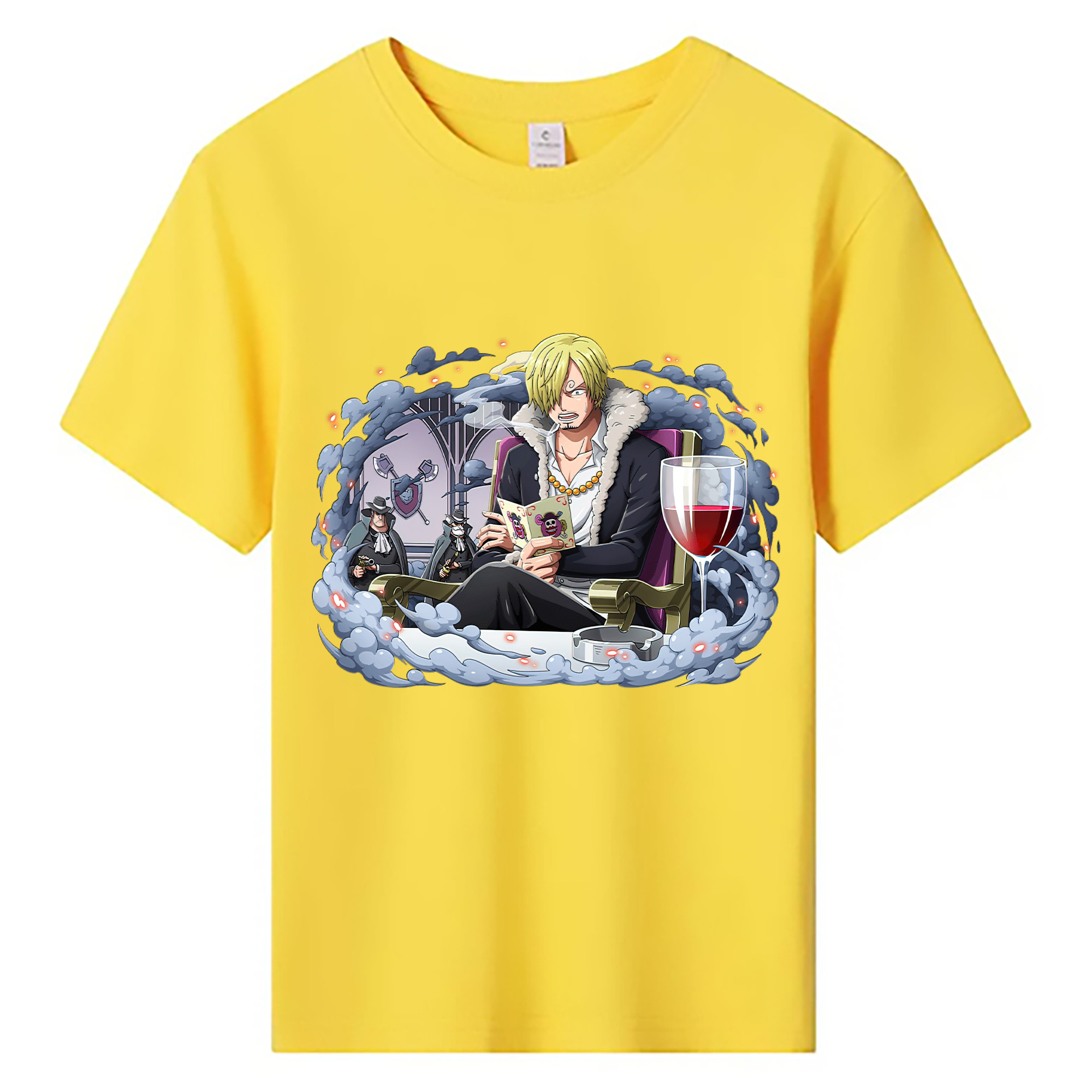 （画像用） ワンピース サンジ ONE PIECE Sanji 綿100％キッズTシャツ（フロントプリント）